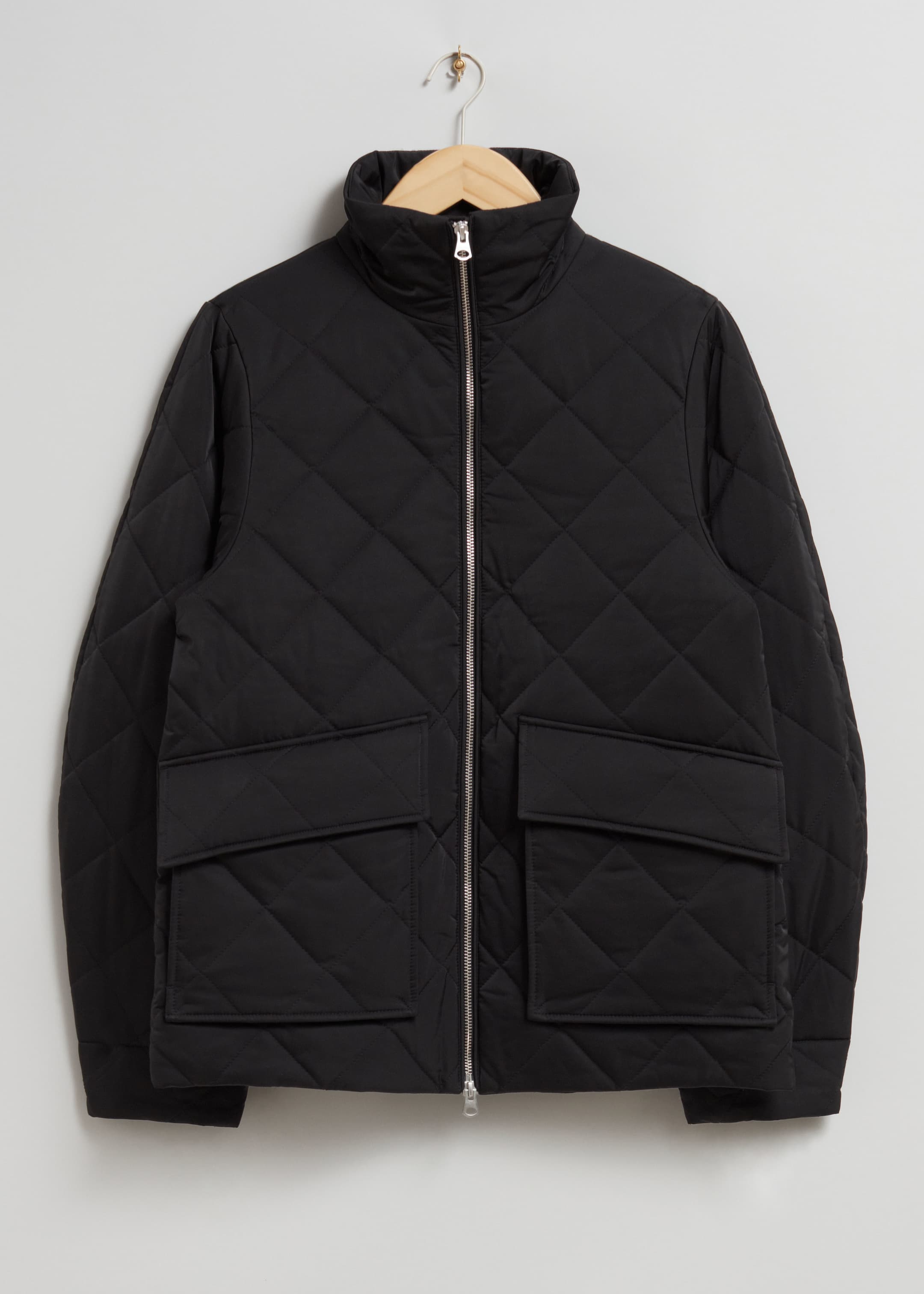 Visa större bild: Quiltad jacka - Svart - DAM | H&M SE 1