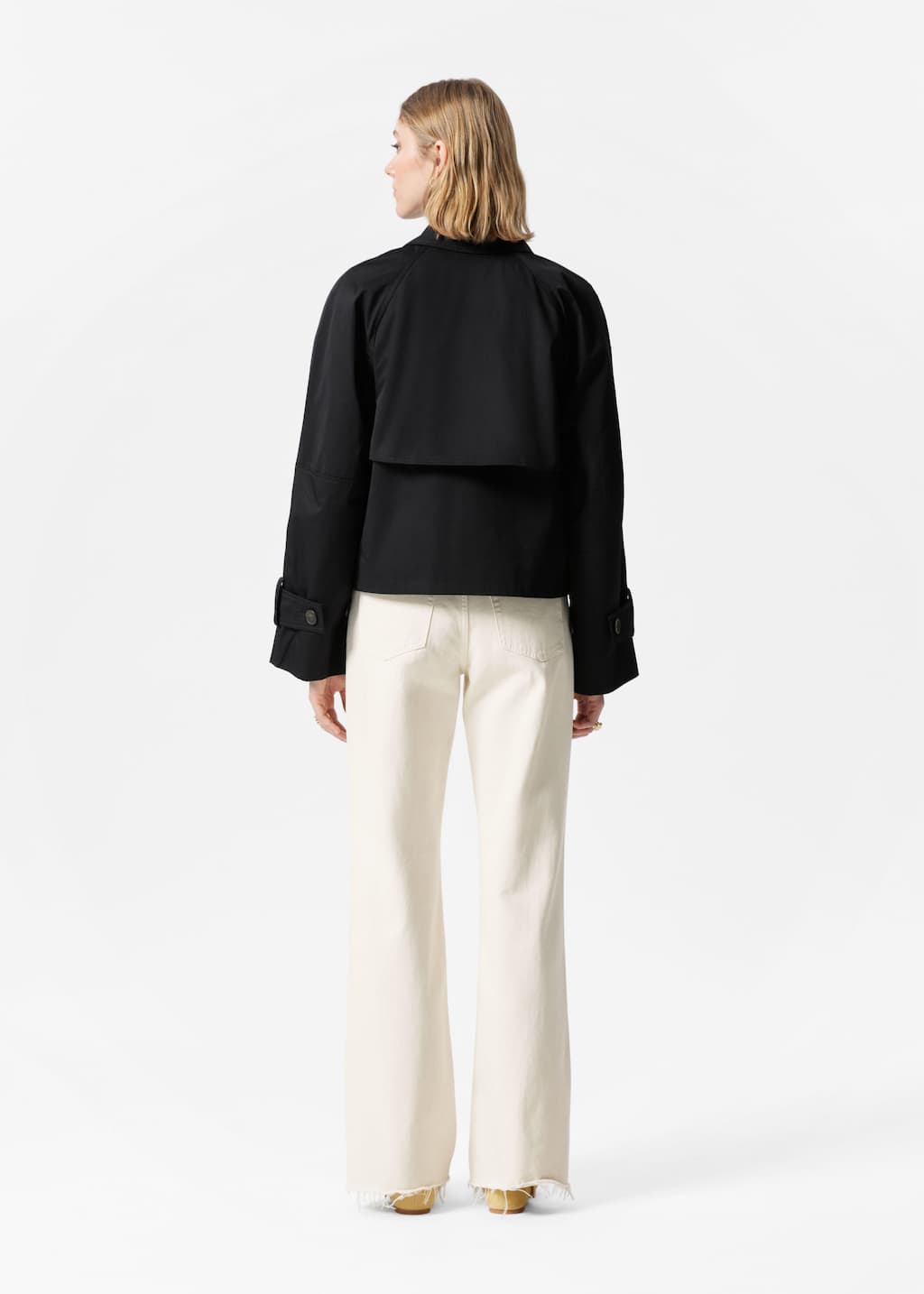 Image of Short Trench Coat Jacket