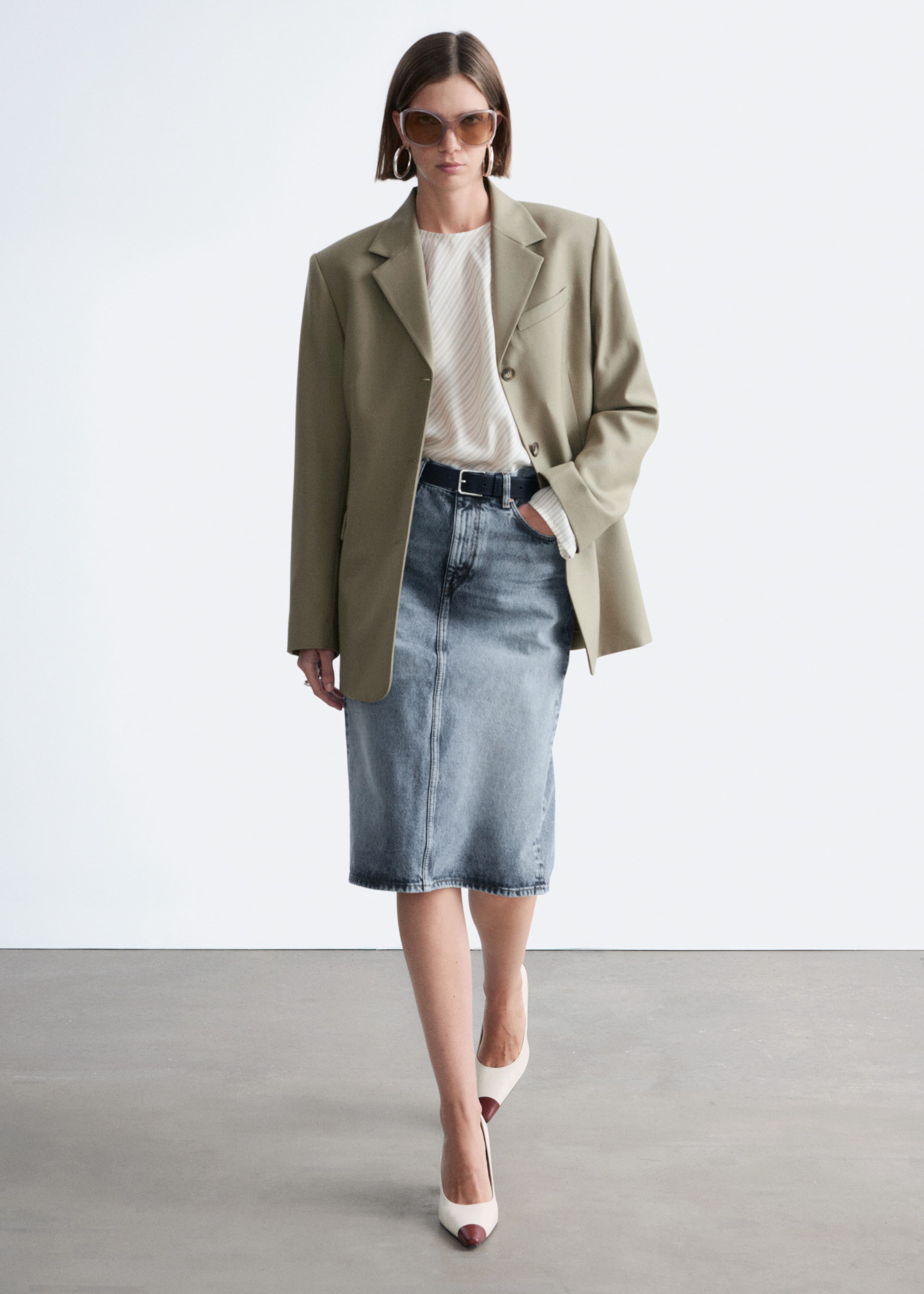 Tapered Blazer - Mole - Lookbook