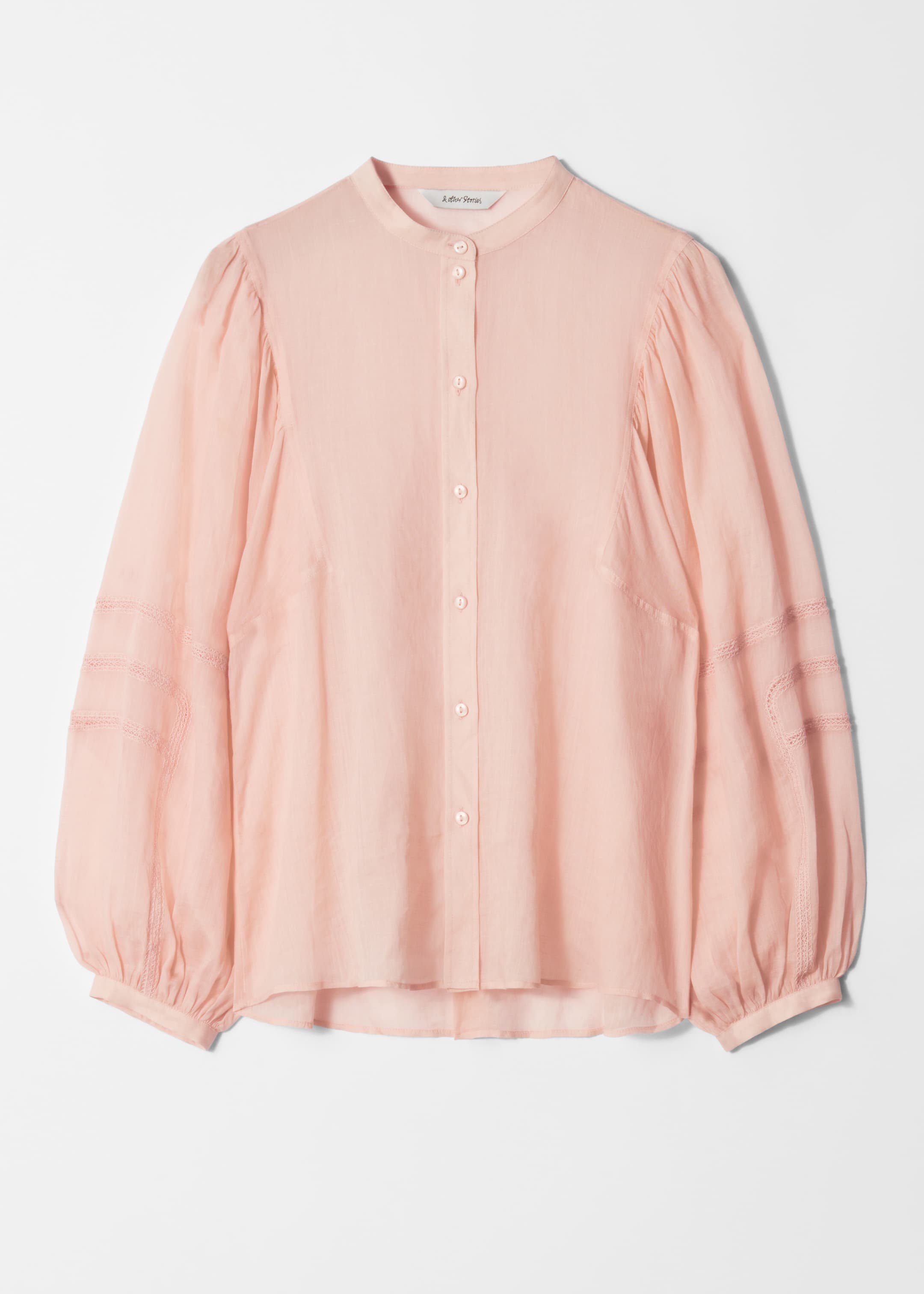 Zobacz większy obraz: Bluzka z obszernymi rękawami - Brzoskwiniowy - ONA | H&M PL 5