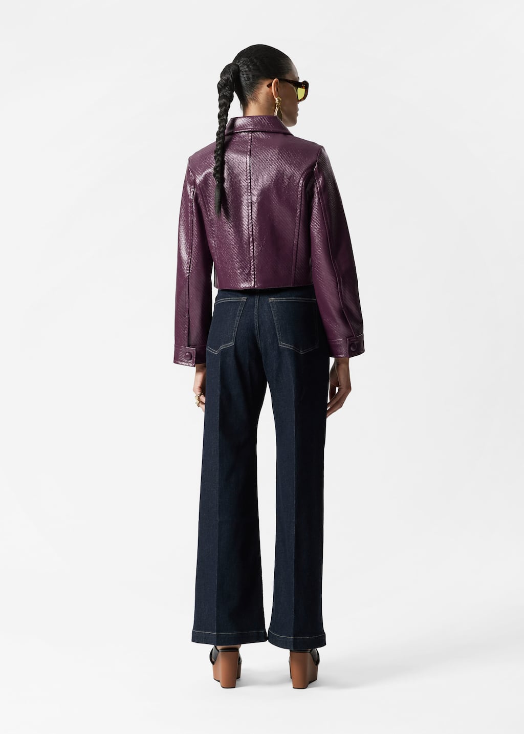 Image of Cropped Patch-Pocket Jacket