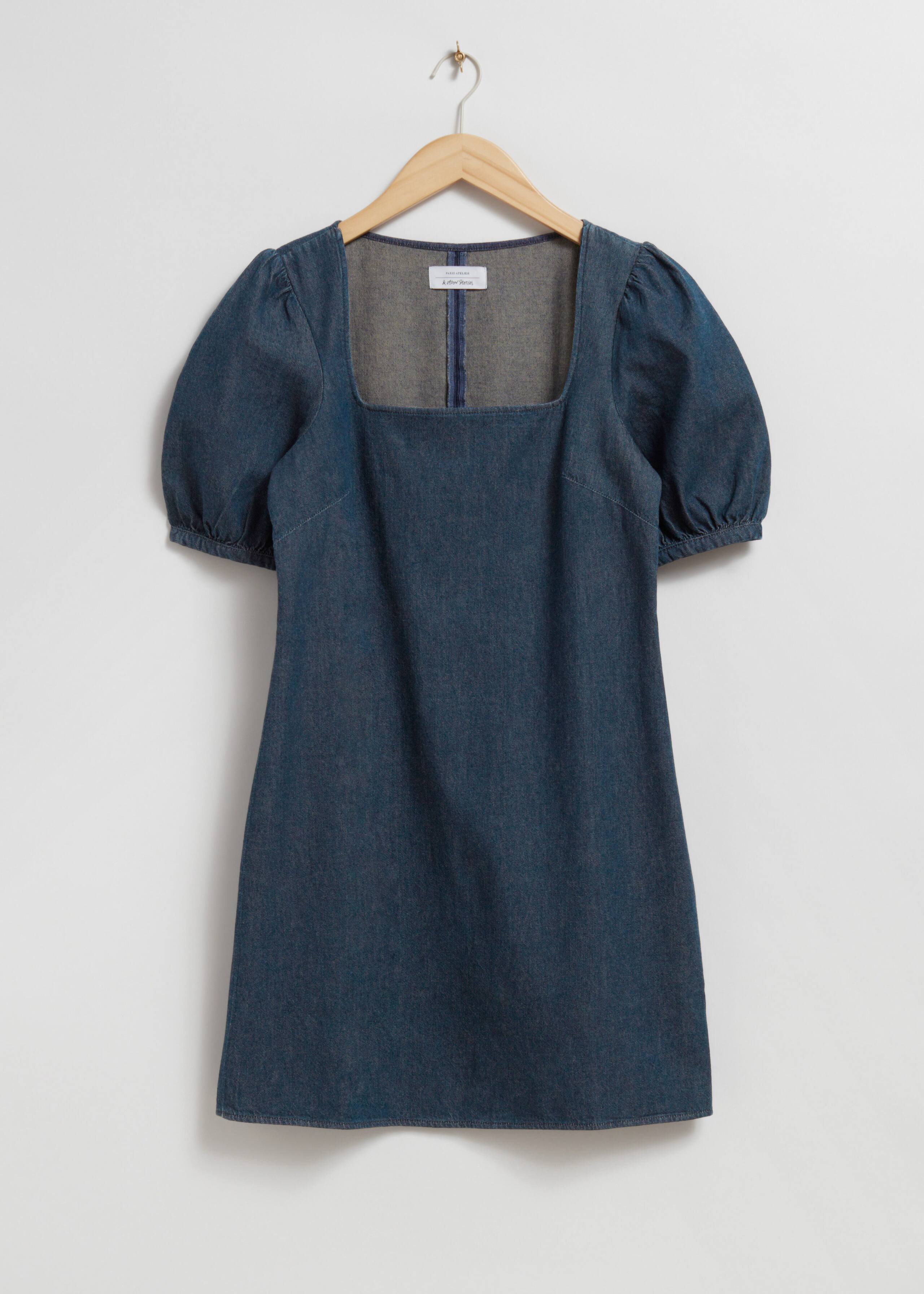 Linen Mini Dress - Blue - Still Life