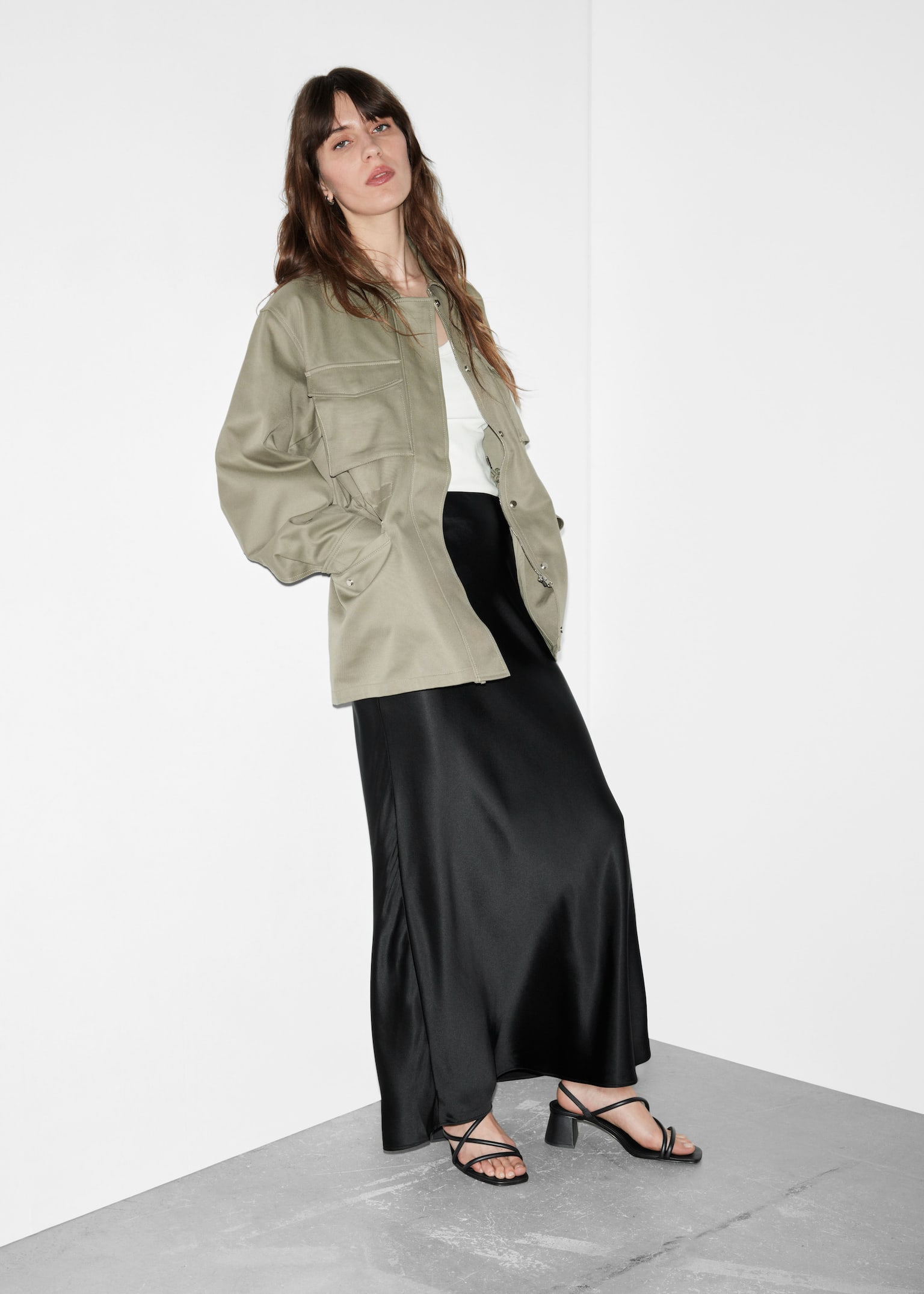 Sandali con fasce e tacco a blocco - Nero/Bordeaux/Pelle scamosciata beige/Marrone
