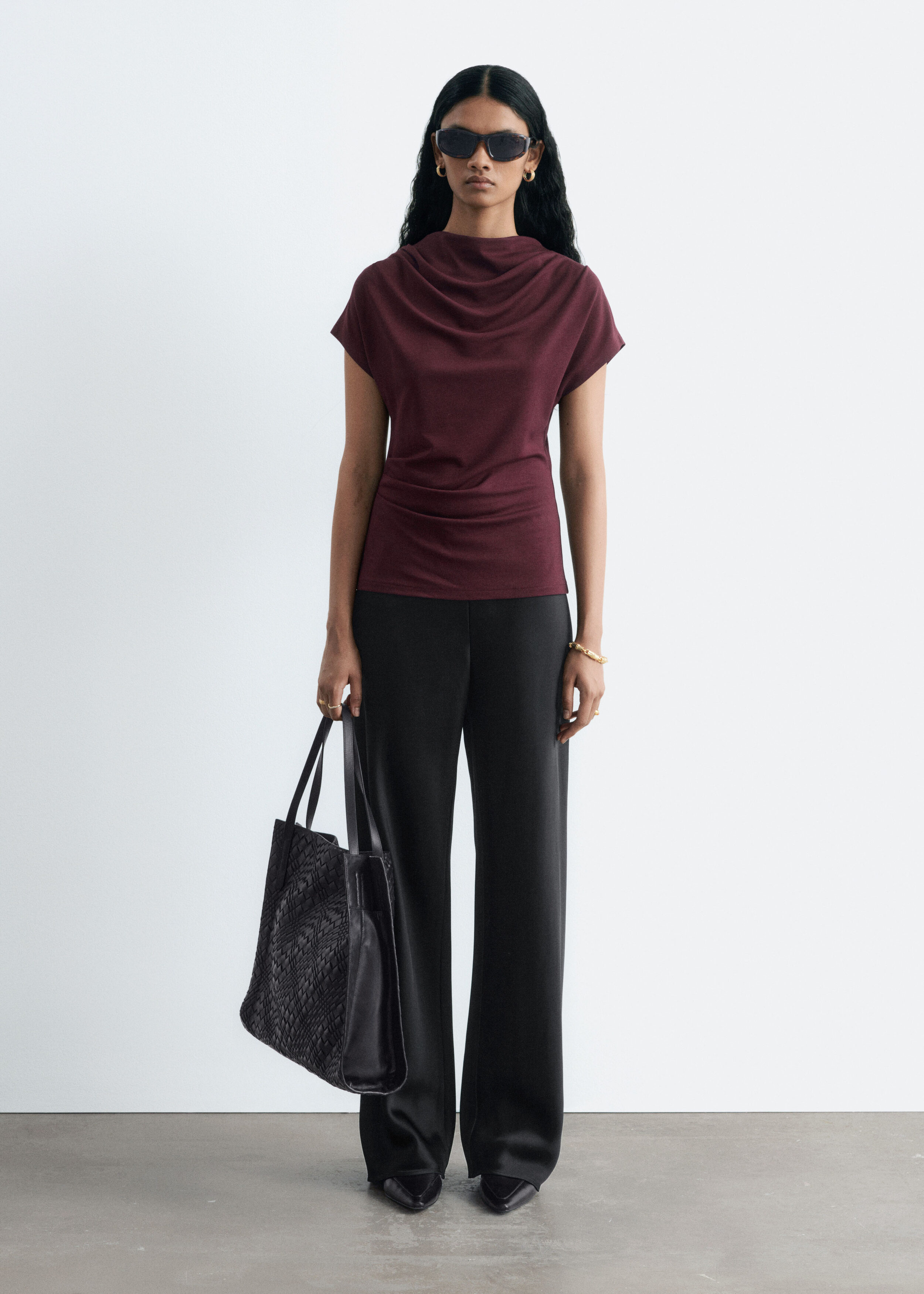 Drawstring Satin Trousers