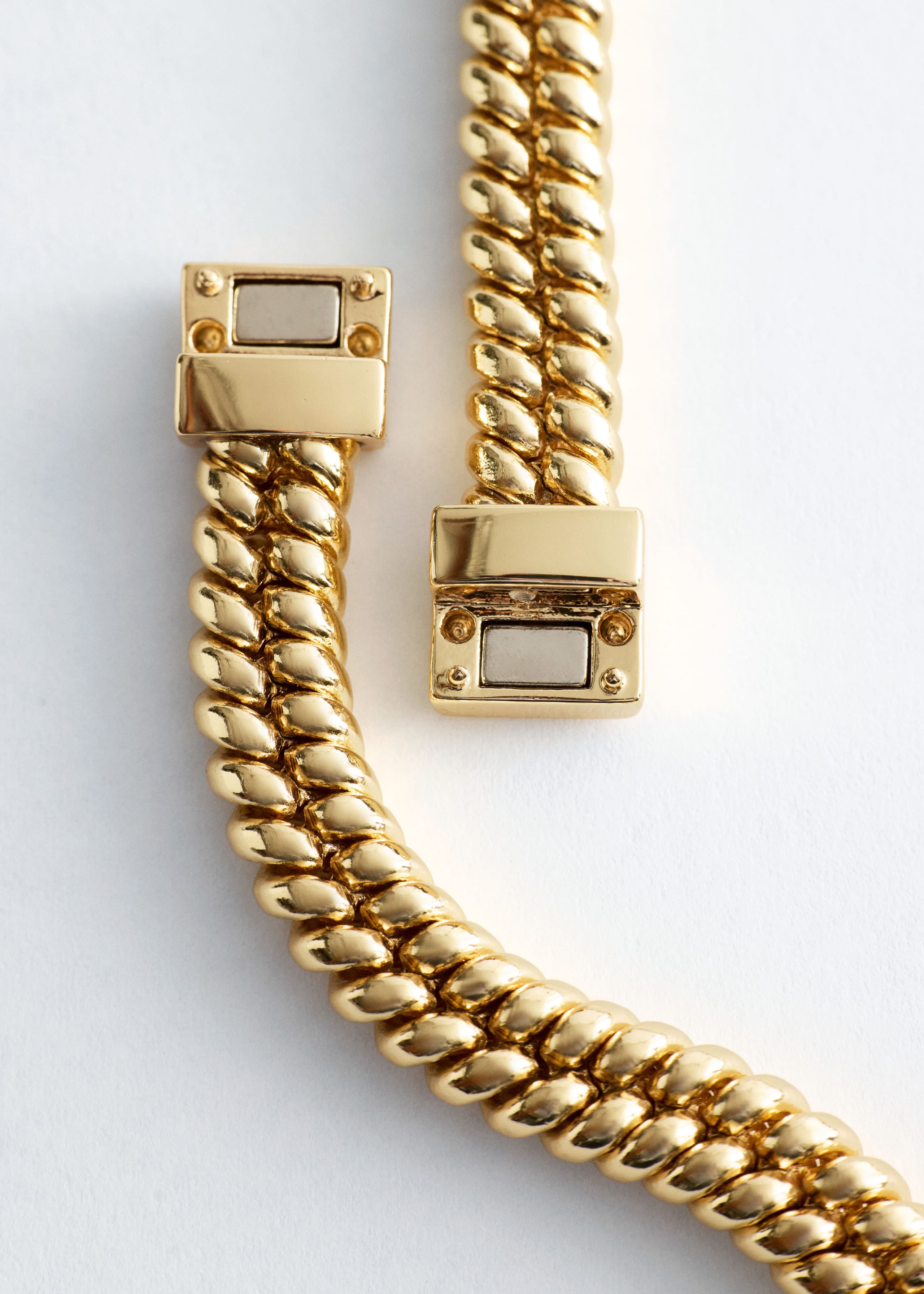 Collana a catena snake chunky - Oro - Natura morta