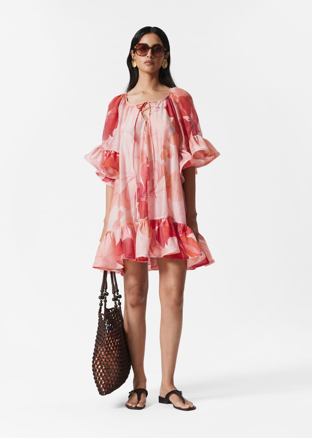 Image of Minivestido con volantes