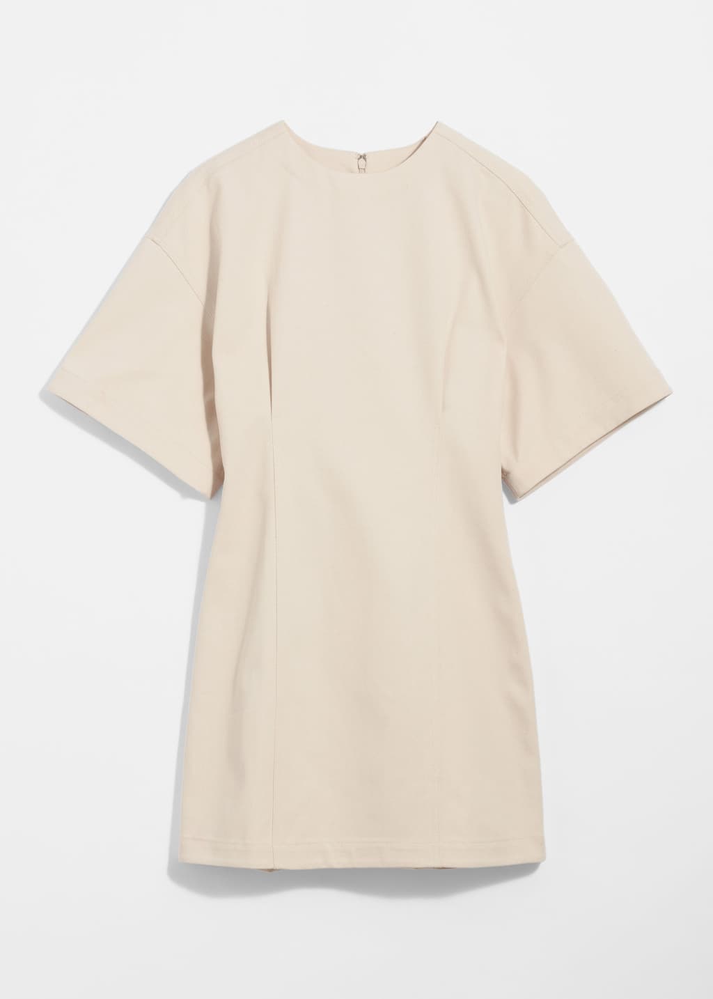 Fitted Short-Sleeve Mini Dress - Black - Still Life