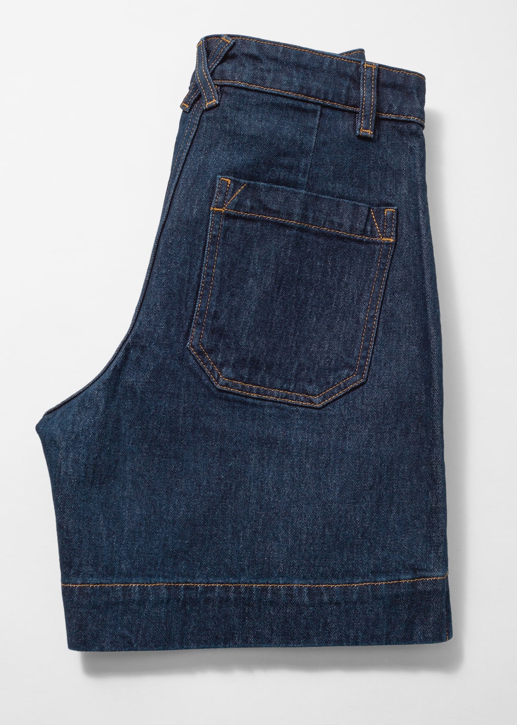 Image of High-Waist Denim Shorts