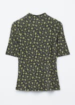 Black/Green Floral print