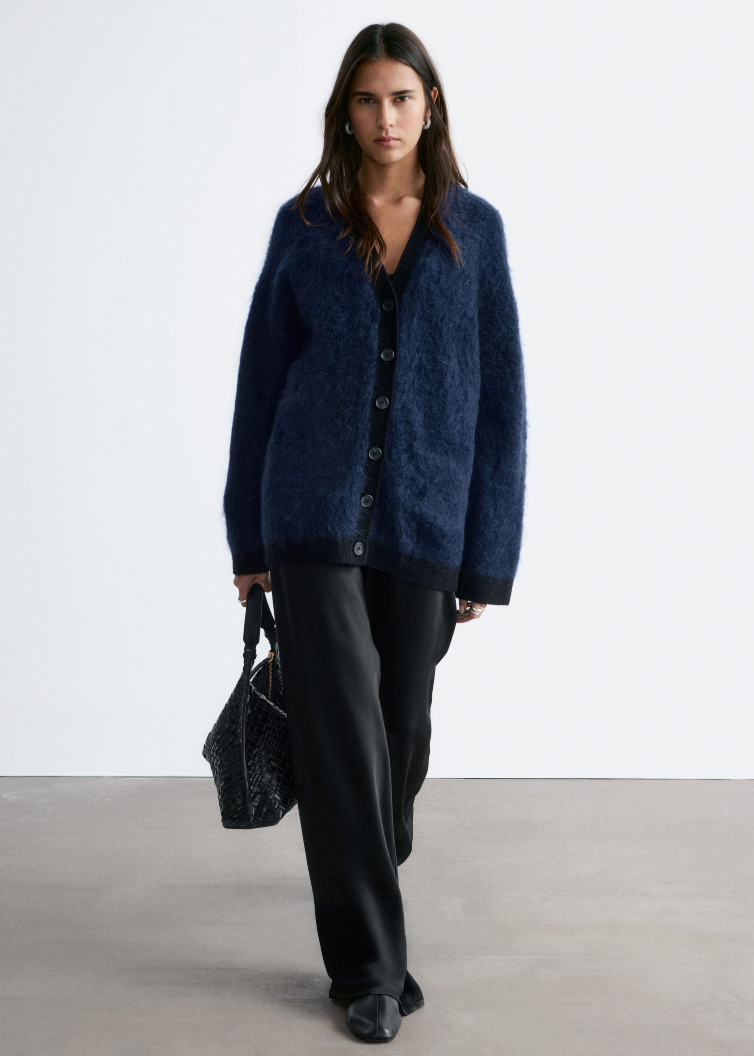 Image of Oversized Mohair-Blend Cardigan