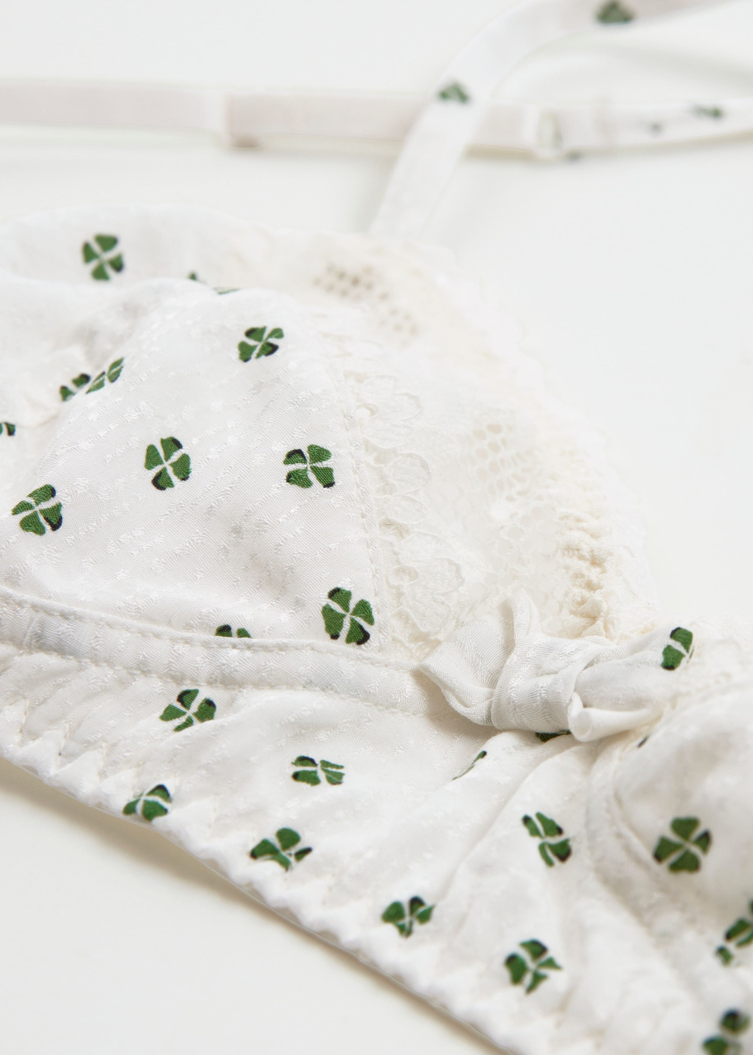Image of Lace-Trimmed Soft Bra
