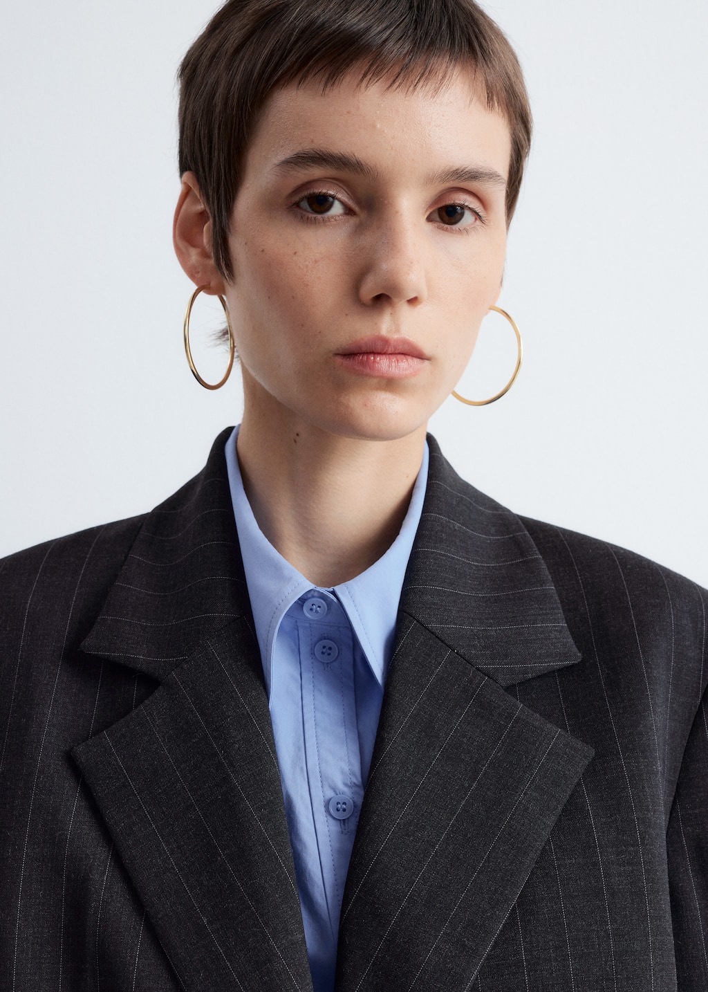 Image of Single-Breasted Wool Blazer