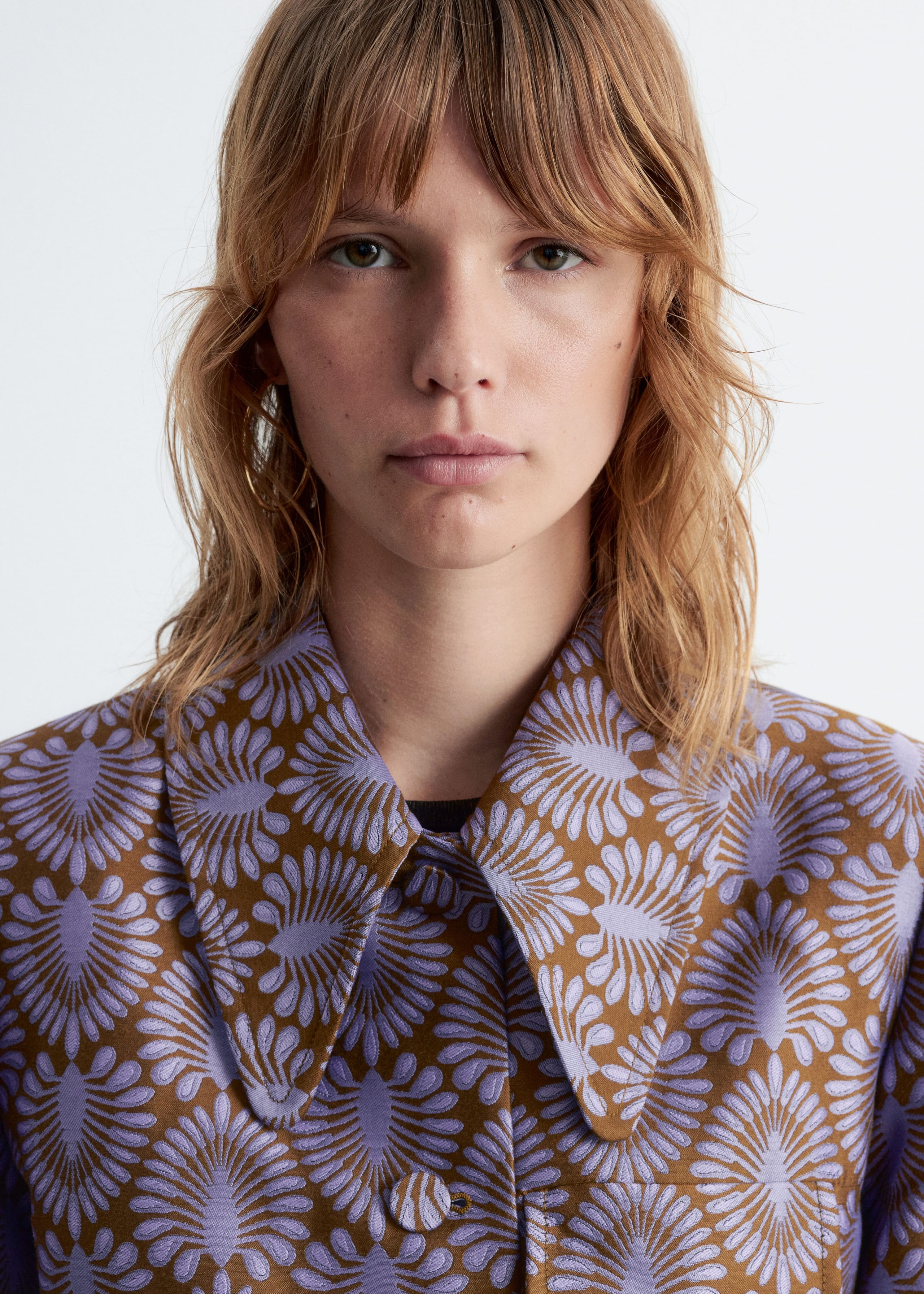 Image of Jacquard-Blazer mit Bindegürtel