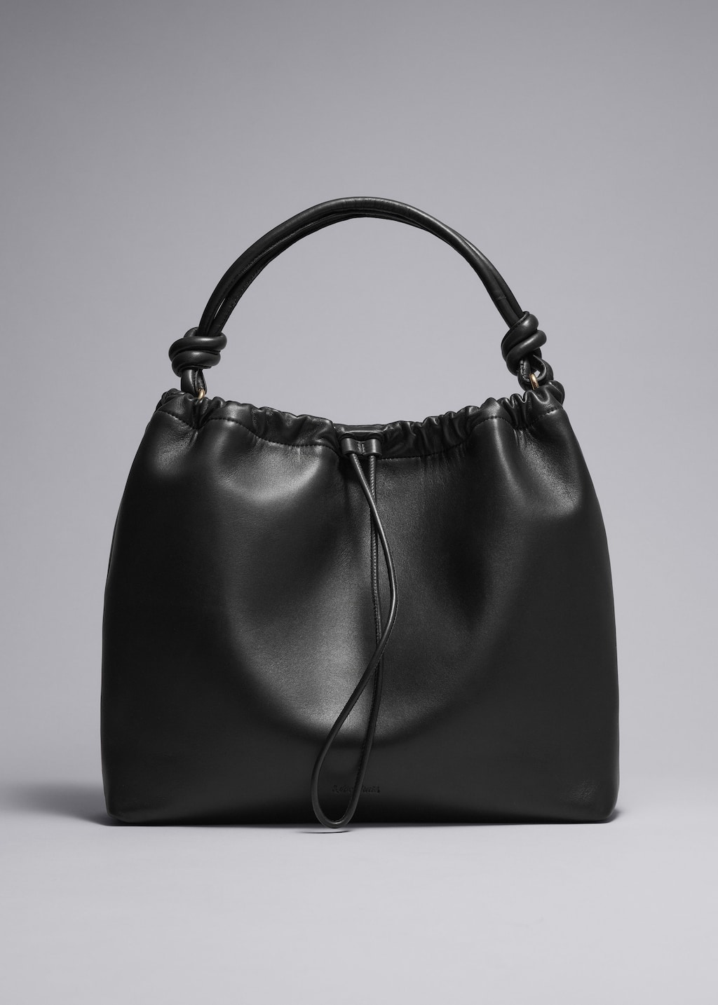 Knotted Leather Tote Bag