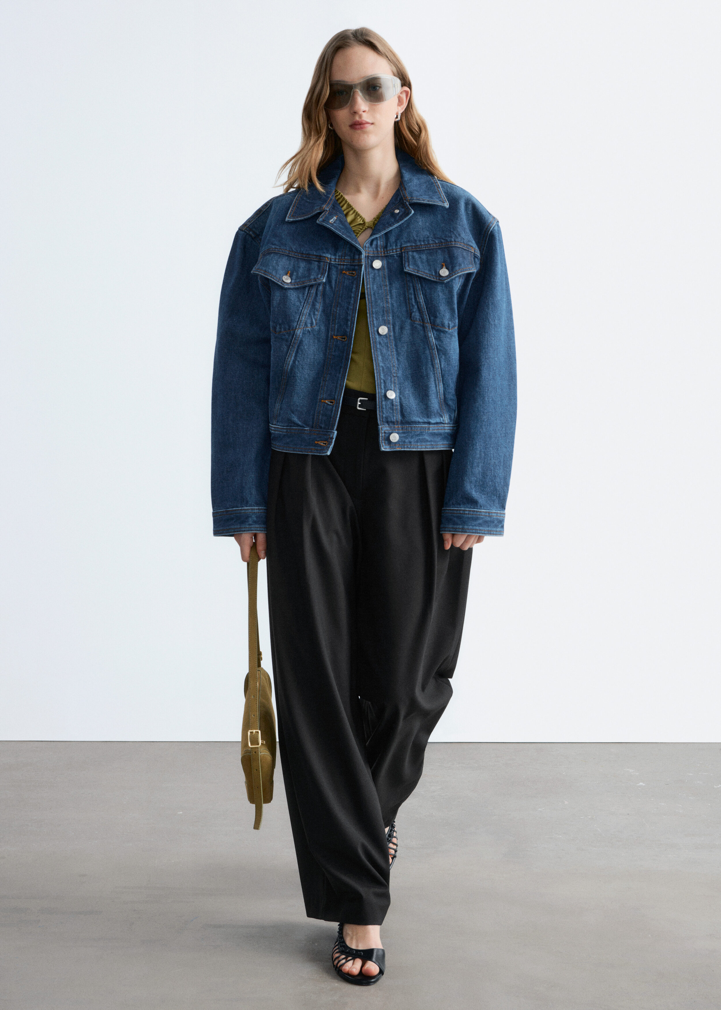 Wool-Blend Tailored Trousers - Black - & Other Stories US