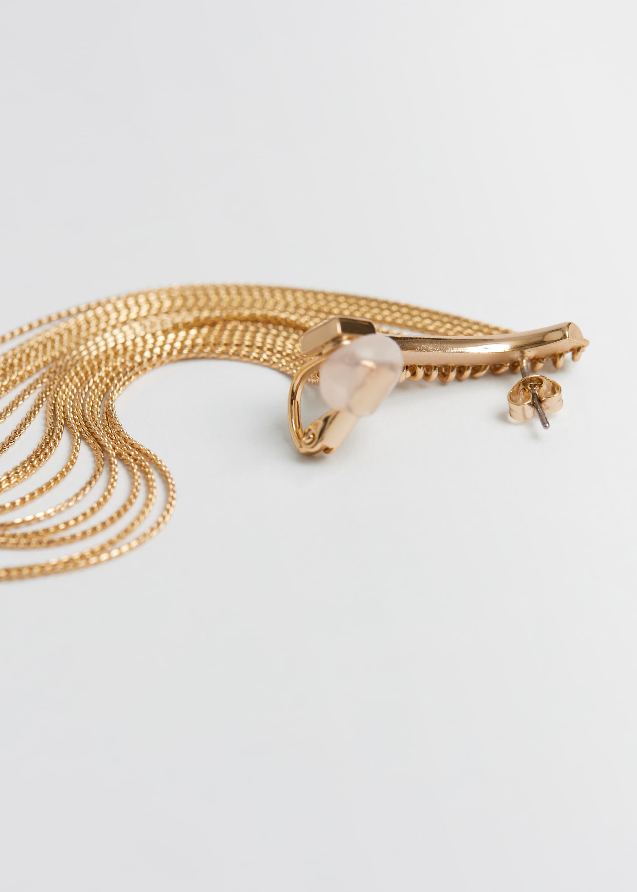 View larger image: Long Fringe Statement Ear Cuff - Gold - Ladies | H&M GB 2
