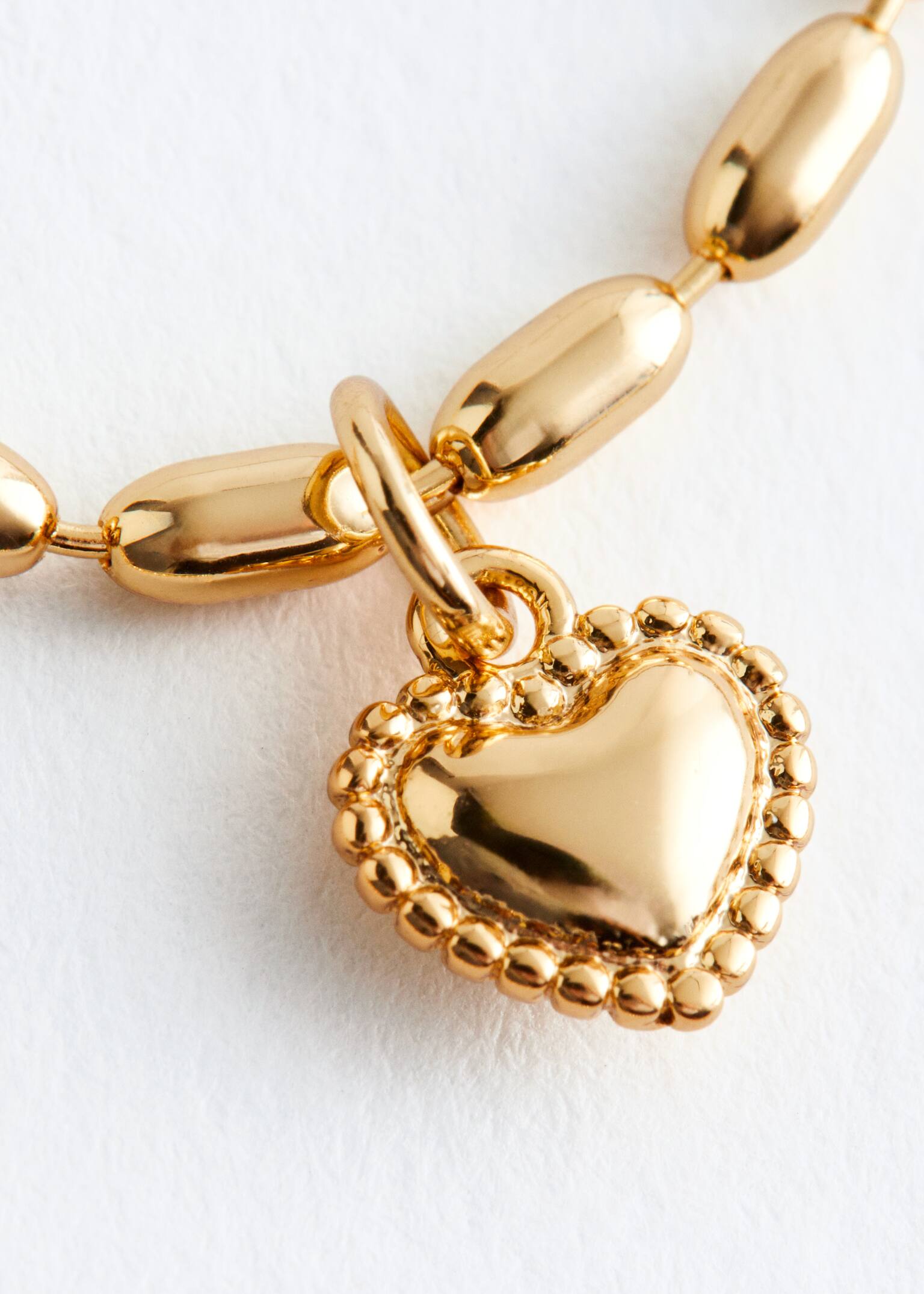 Layered Pendant Necklace - Gold - 5
