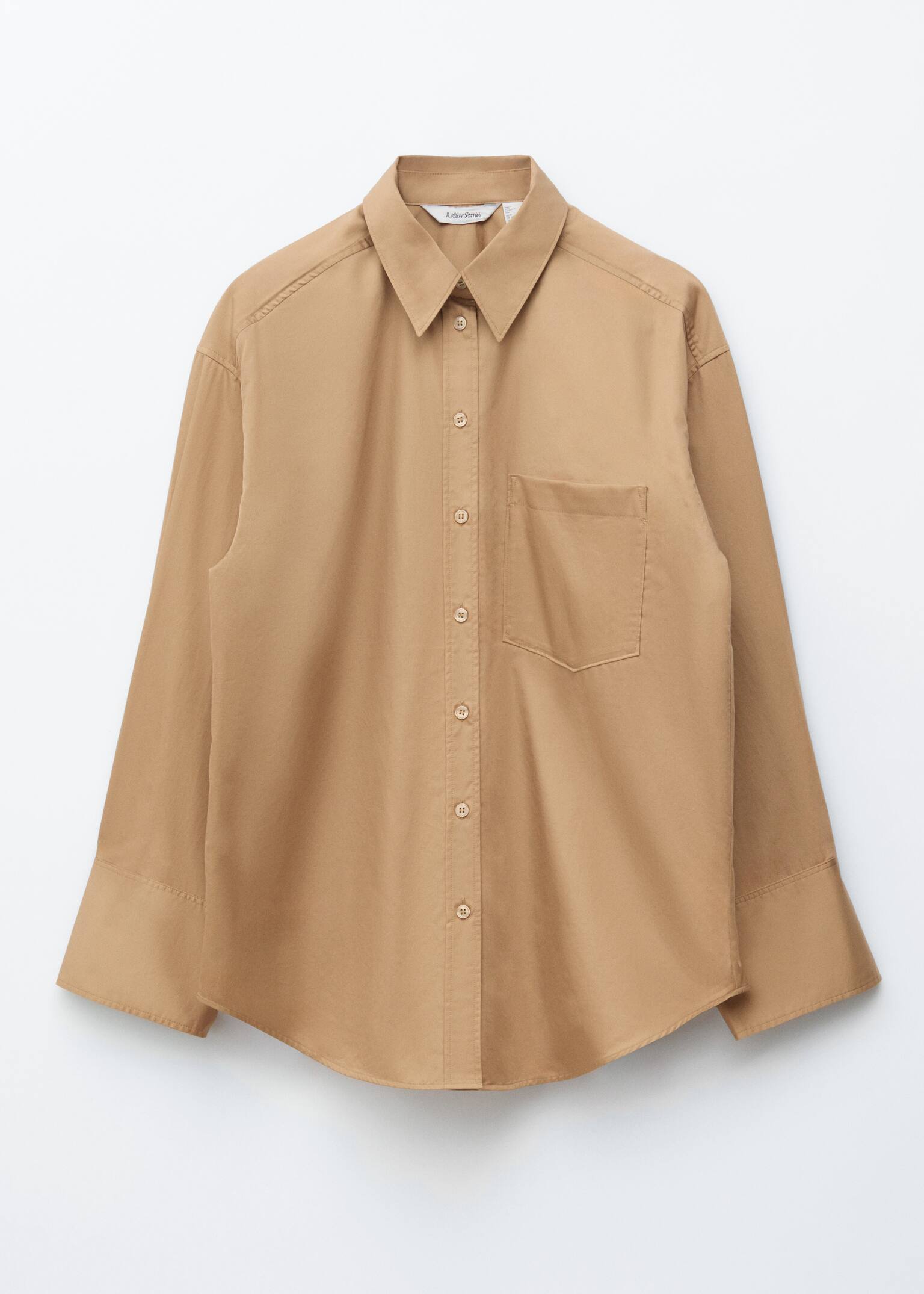 Cotton Shirt - Dark Beige - 2