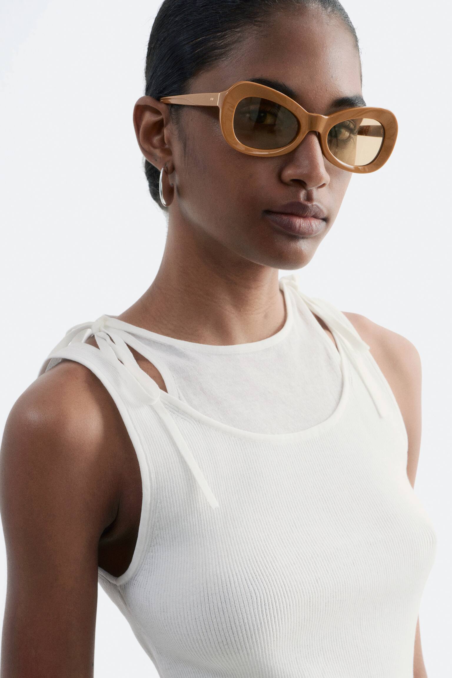 Linne i dubbla lager - Vit - 3