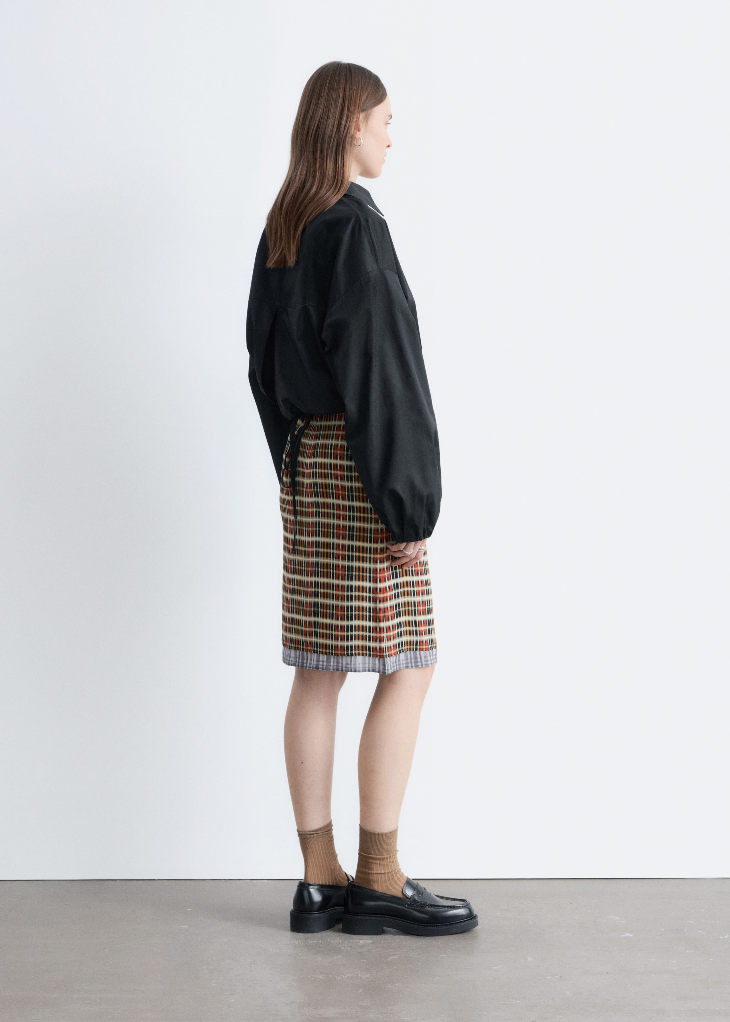 Image of Knälång slipkjol