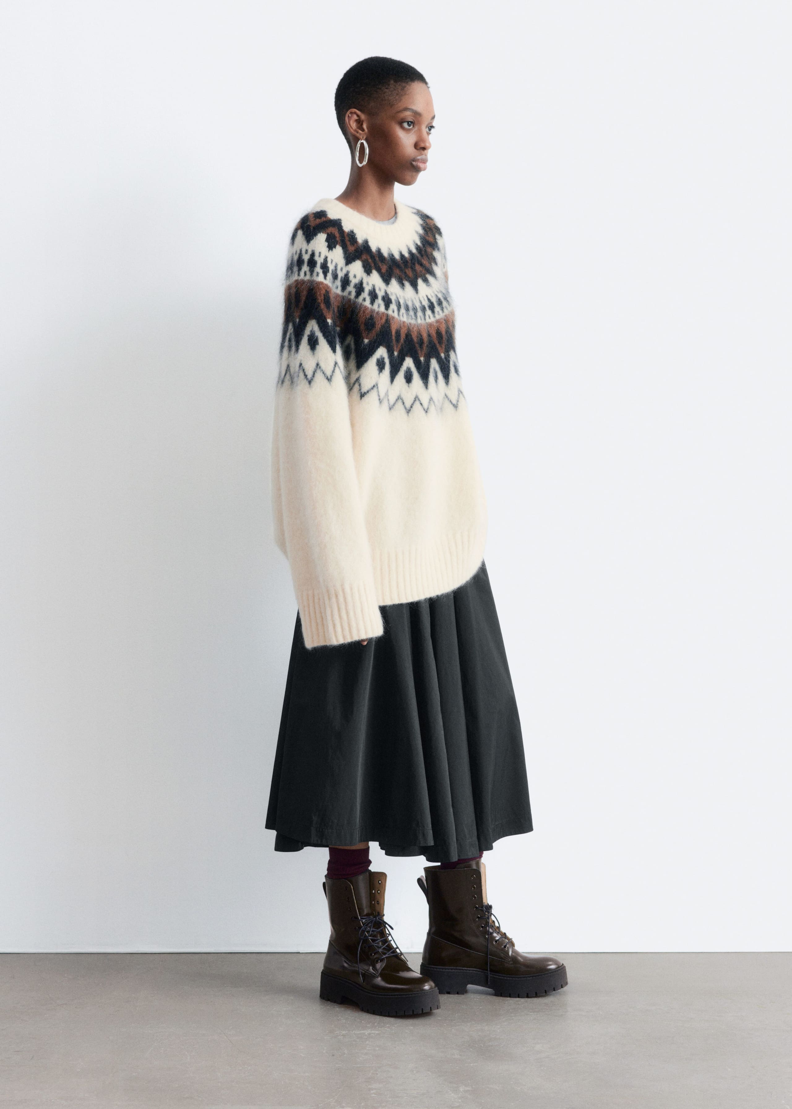 Image of Oversized-Pullover aus Mohair-Mix