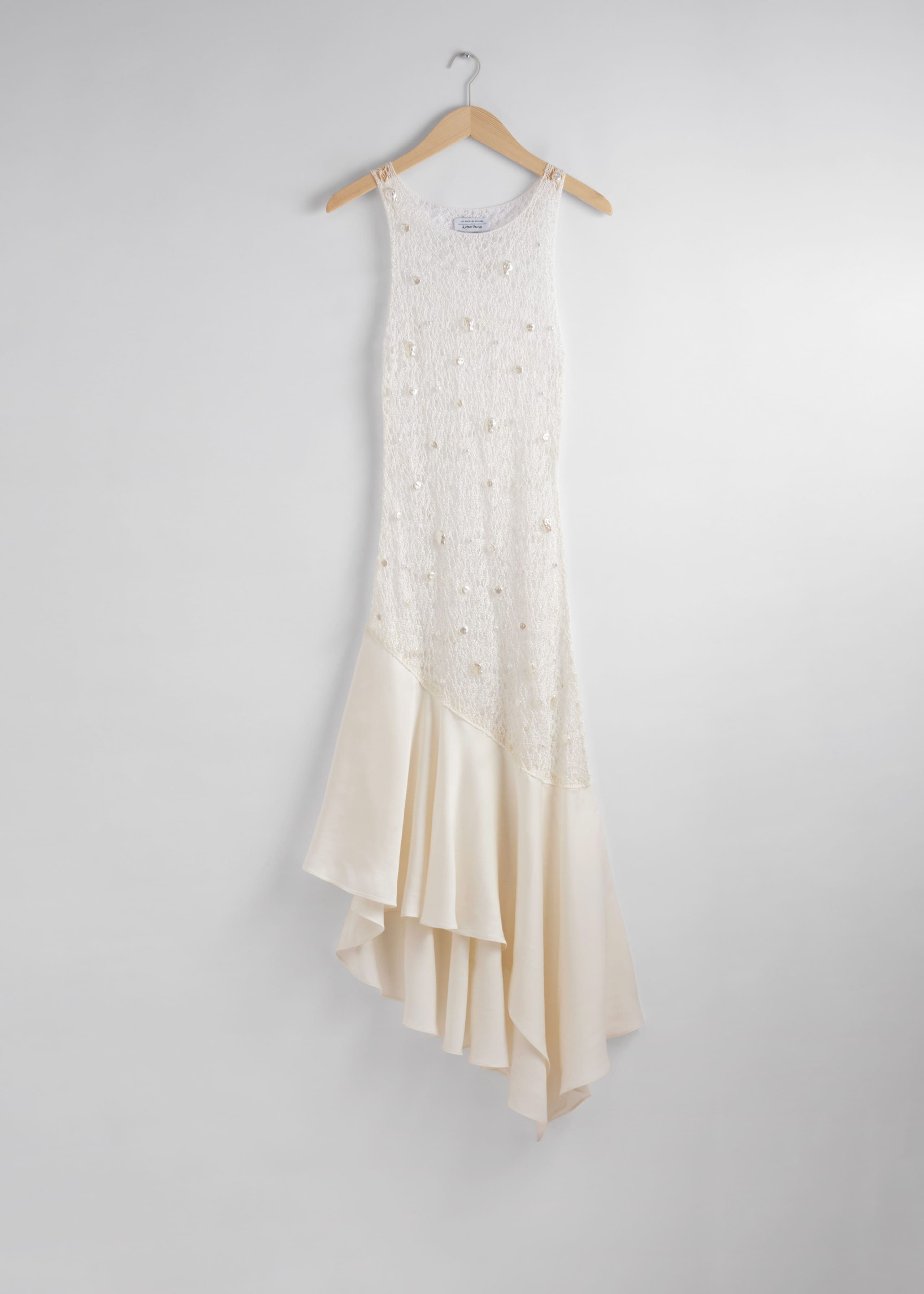 Image of Beaded Crochet Midi Dress