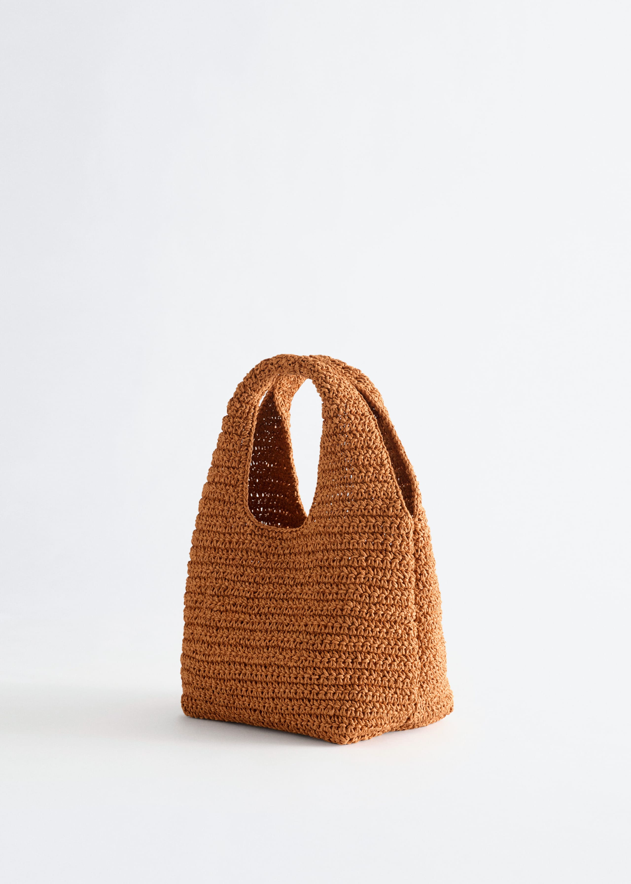 Paper Straw Mini Tote - Dark Beige - Still Life
