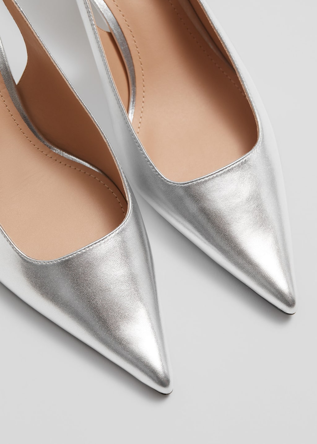 Slingback Point-Toe Pumps - {{variantName}} - Descriptive Detail