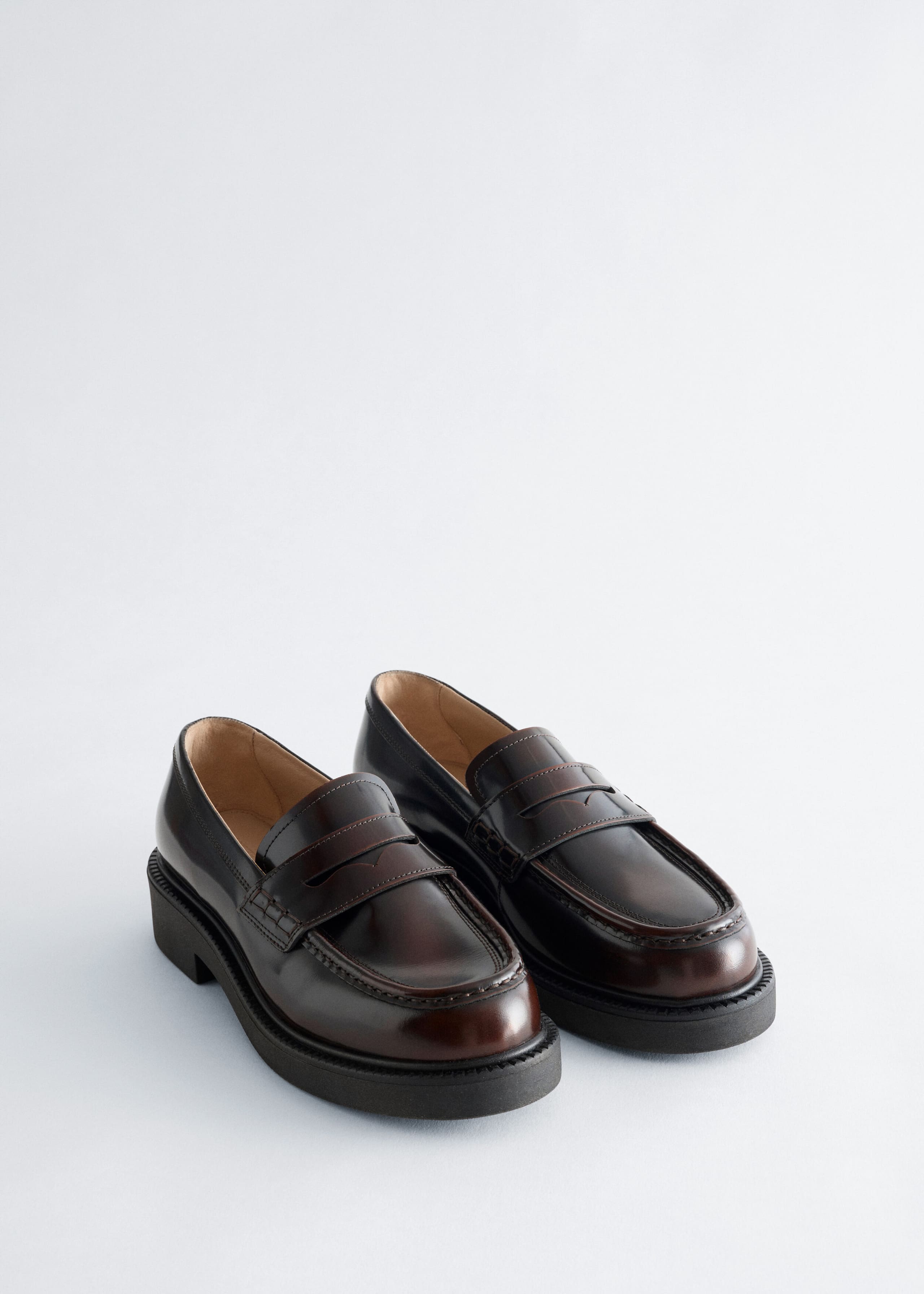 Image of Chunky Leather Loafers