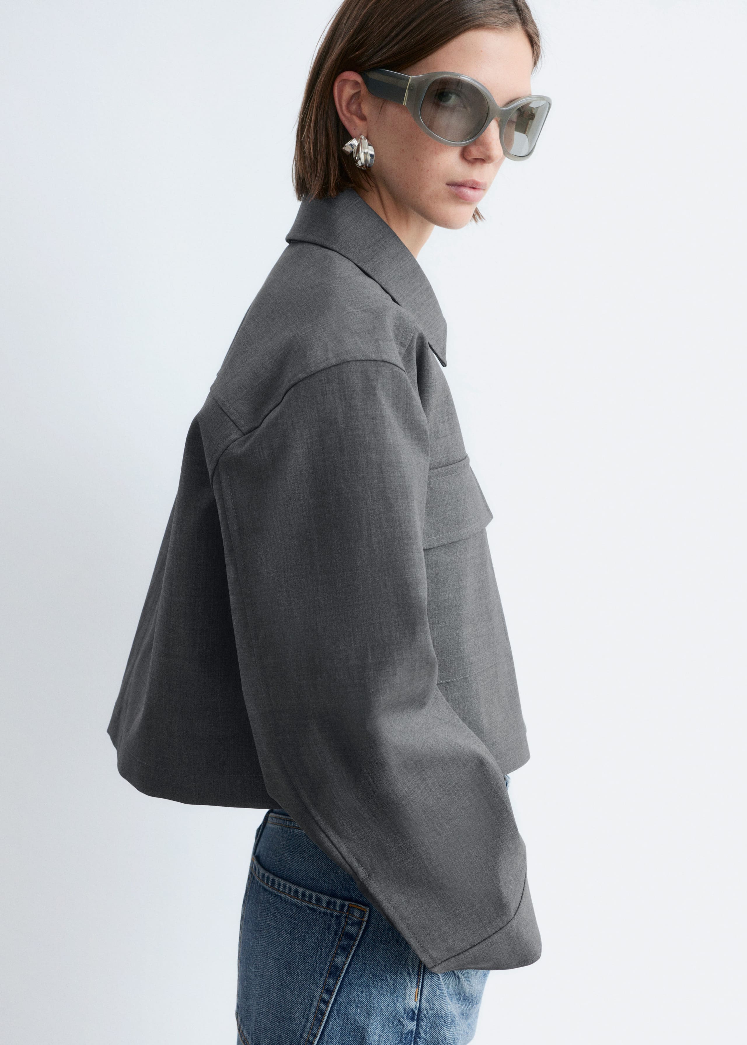 Image of Cropped Wool Jacket