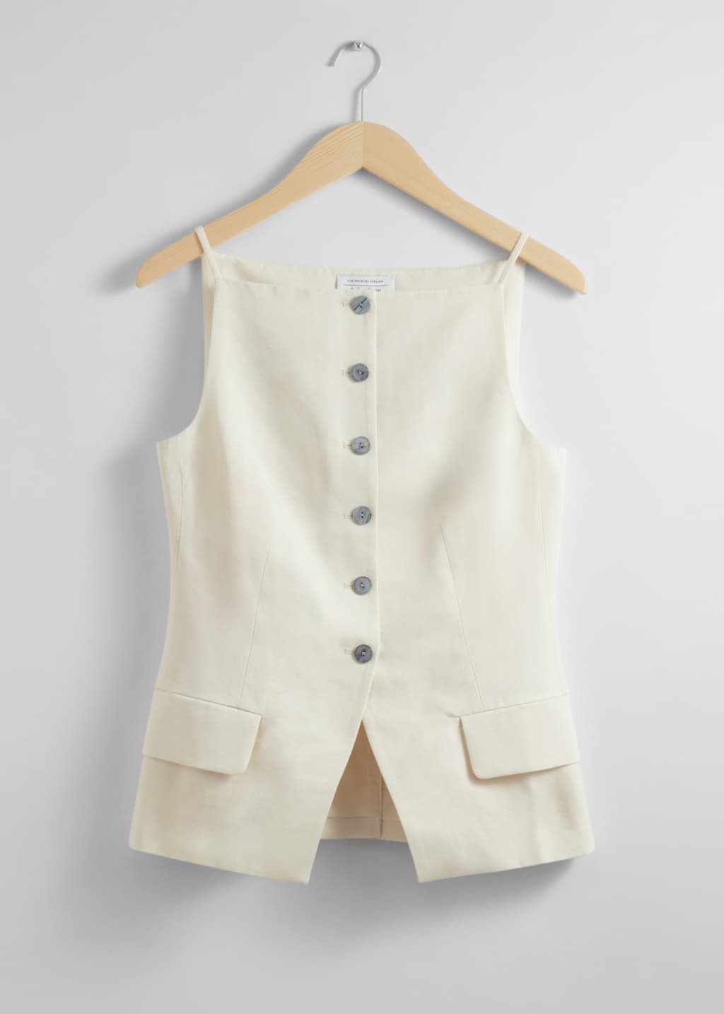 Gilet sartoriale con spalline