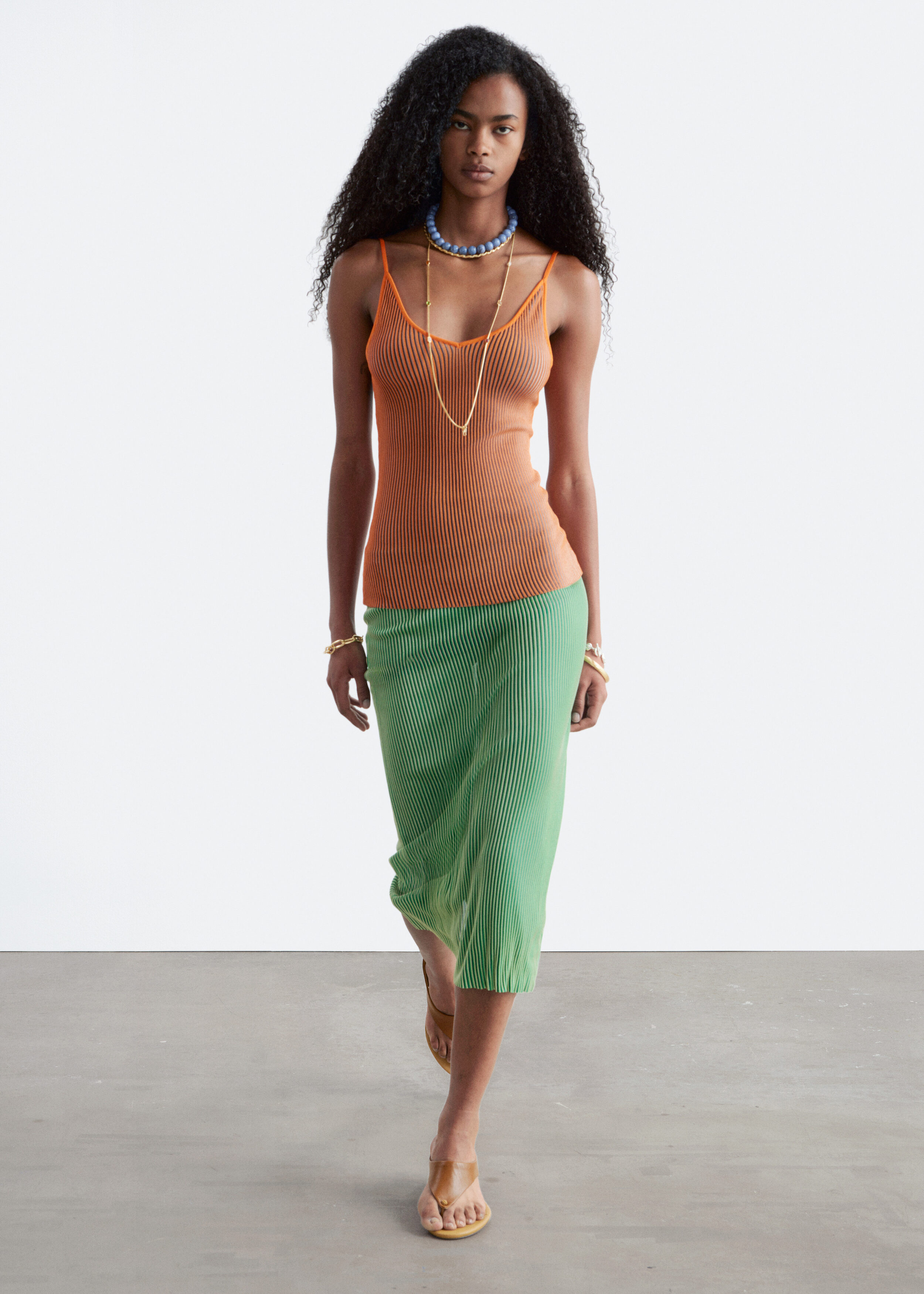 Rib-Knit Camisole - Green - & Other Stories US