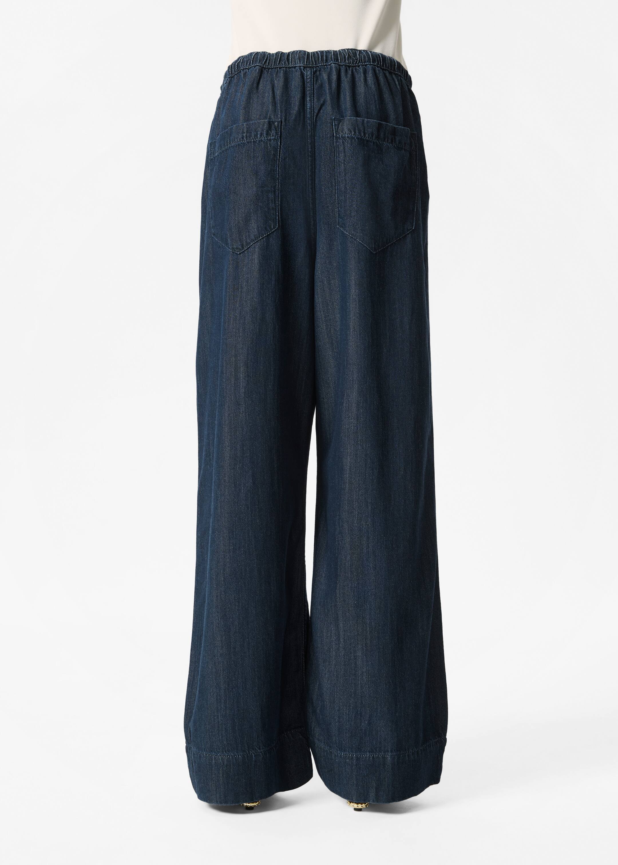 Agrandir l'image: Jean large à cordon de serrage - Bleu foncé - FEMME | H&M BE 5
