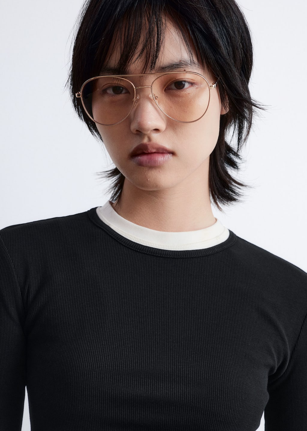 Image of Geripptes Langarmshirt
