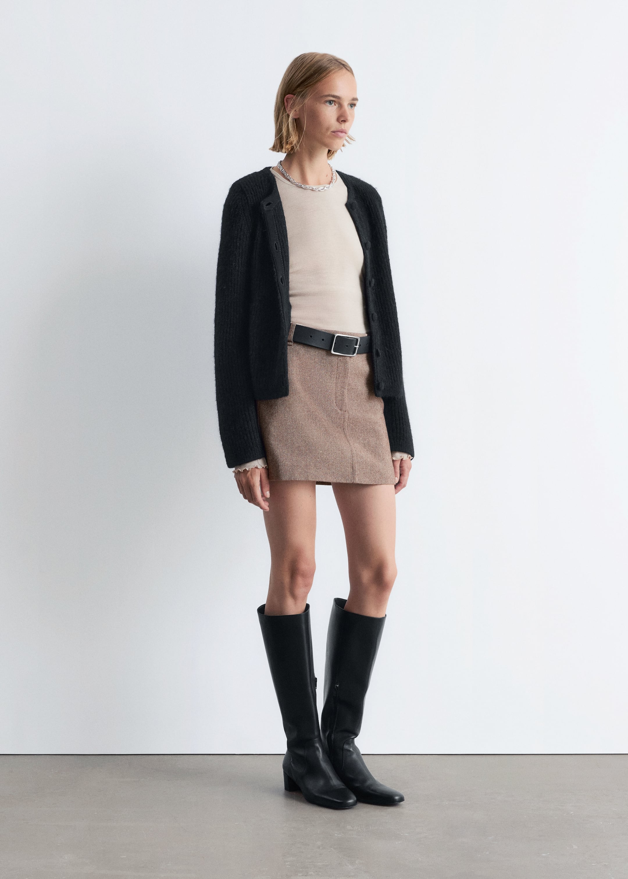 View larger image: Rib-Knit Cardigan - Black - Ladies | H&M GB 4