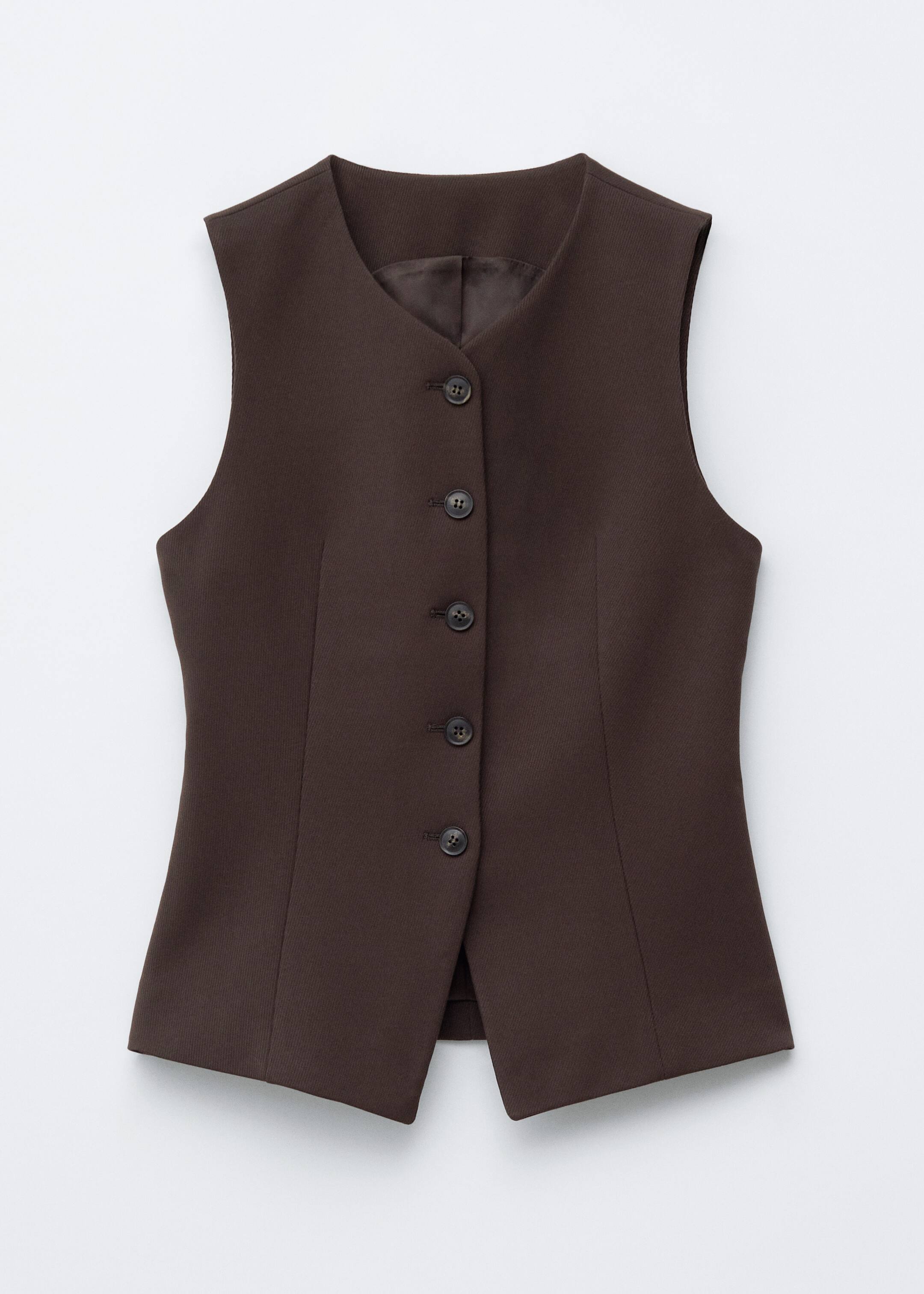 Agrandir l'image: Gilet habillé - Marron foncé - FEMME | H&M CH 7