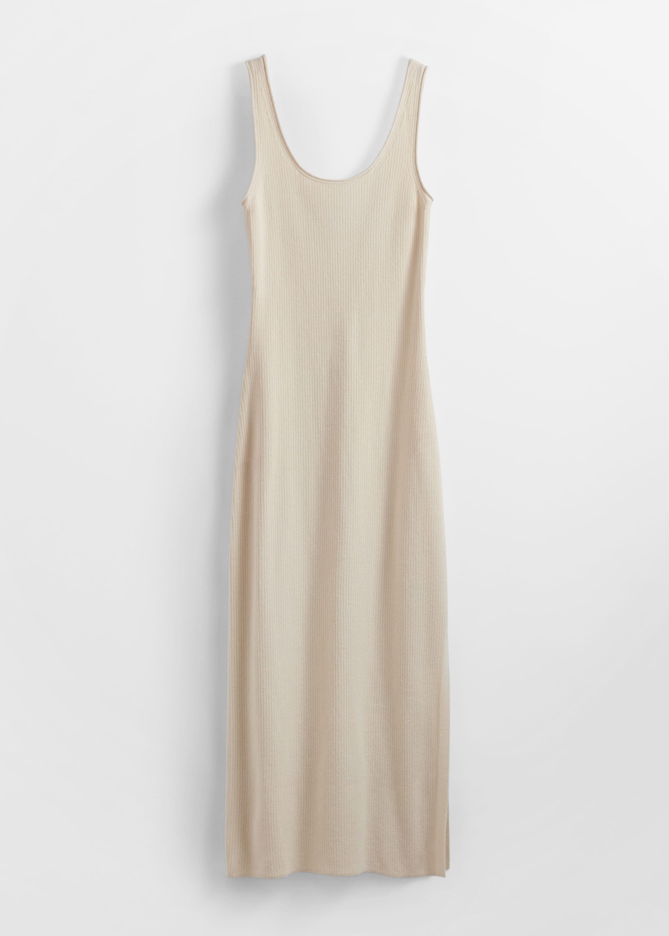 Rib-Knit Tank Midi Dress - Ivory - Still Life