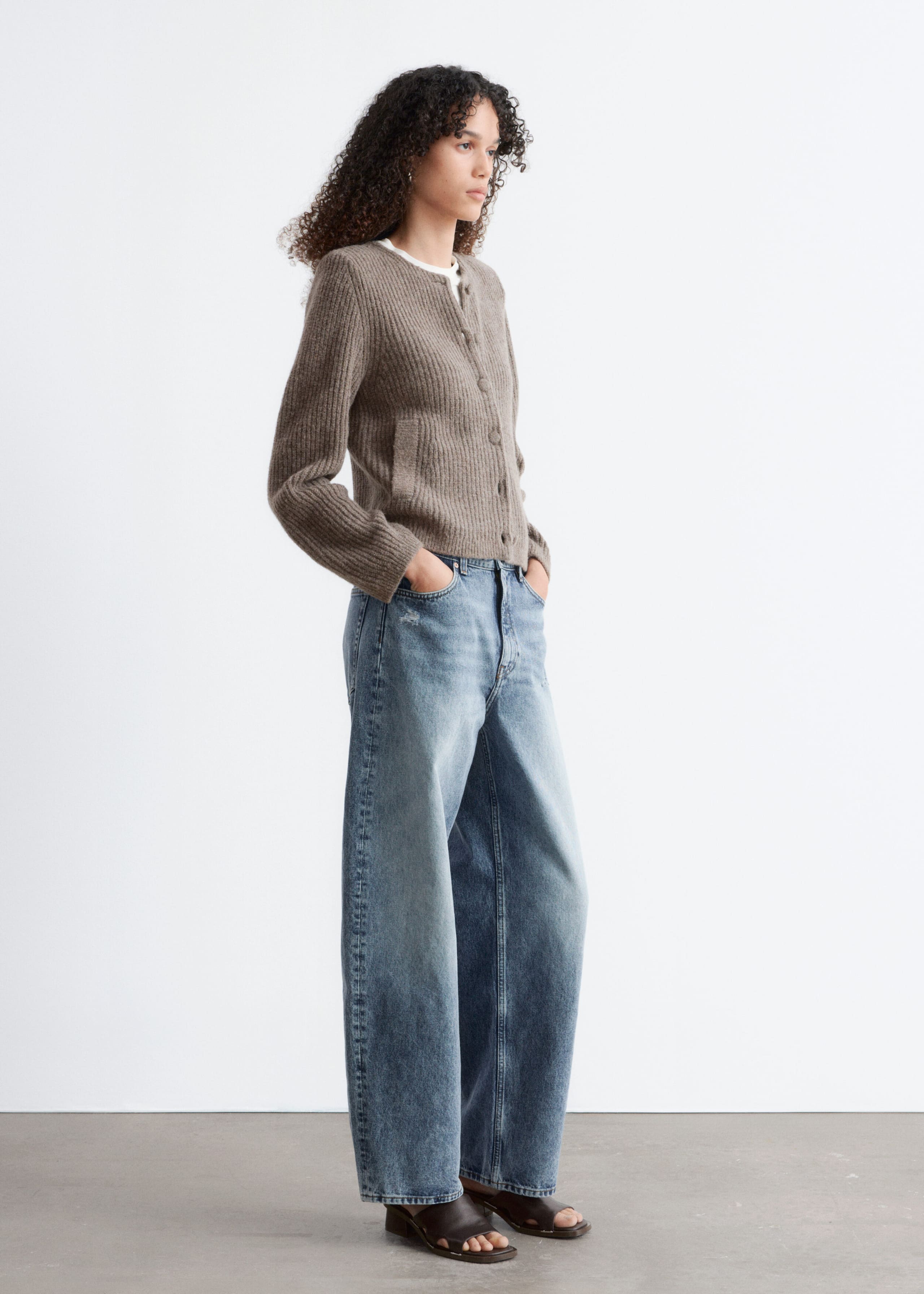 Image of Rippstrickjacke