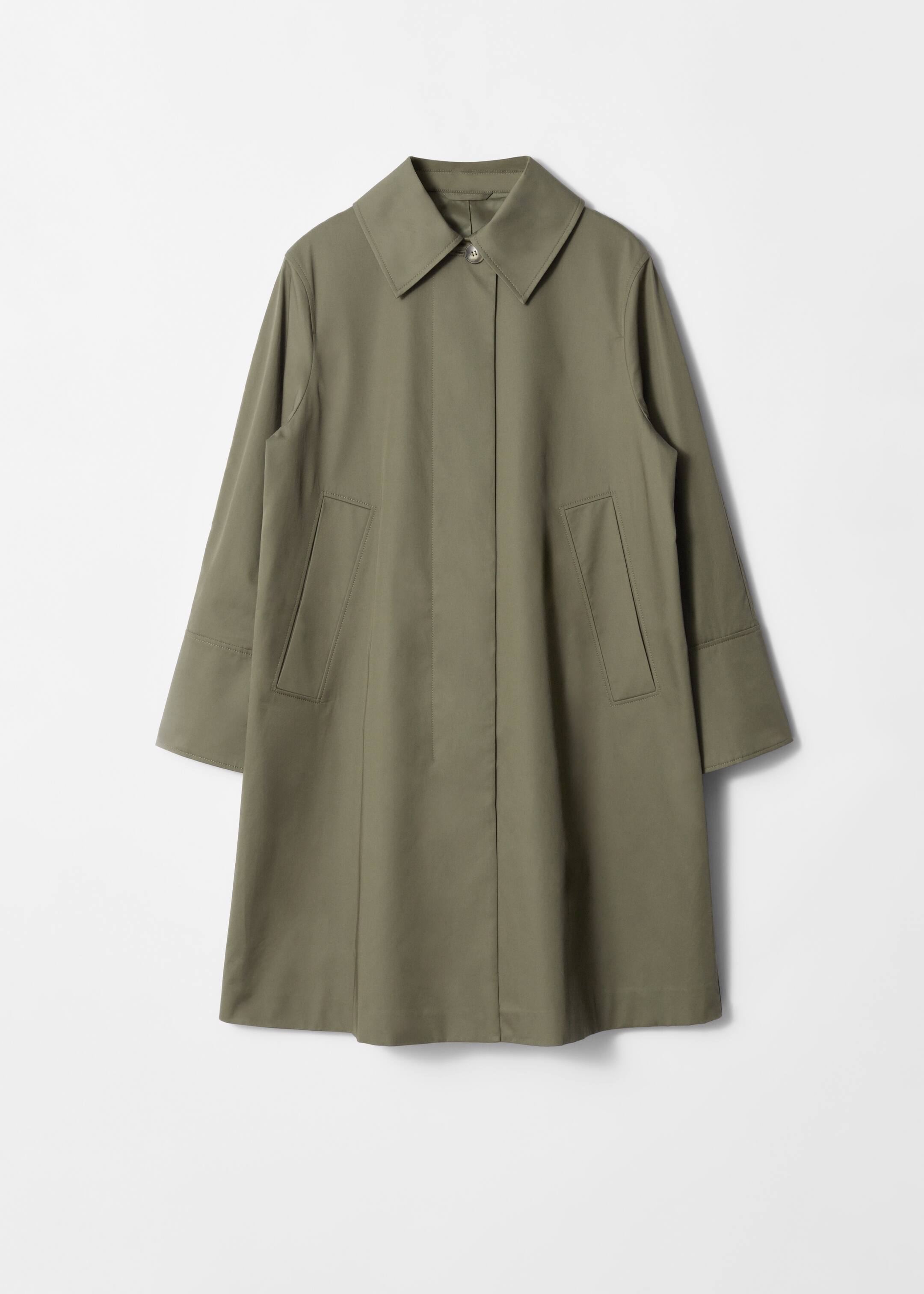 Преглед на по-голямо изображение: Палто с яка - Khaki Green - ЖЕНИ | H&M BG 6