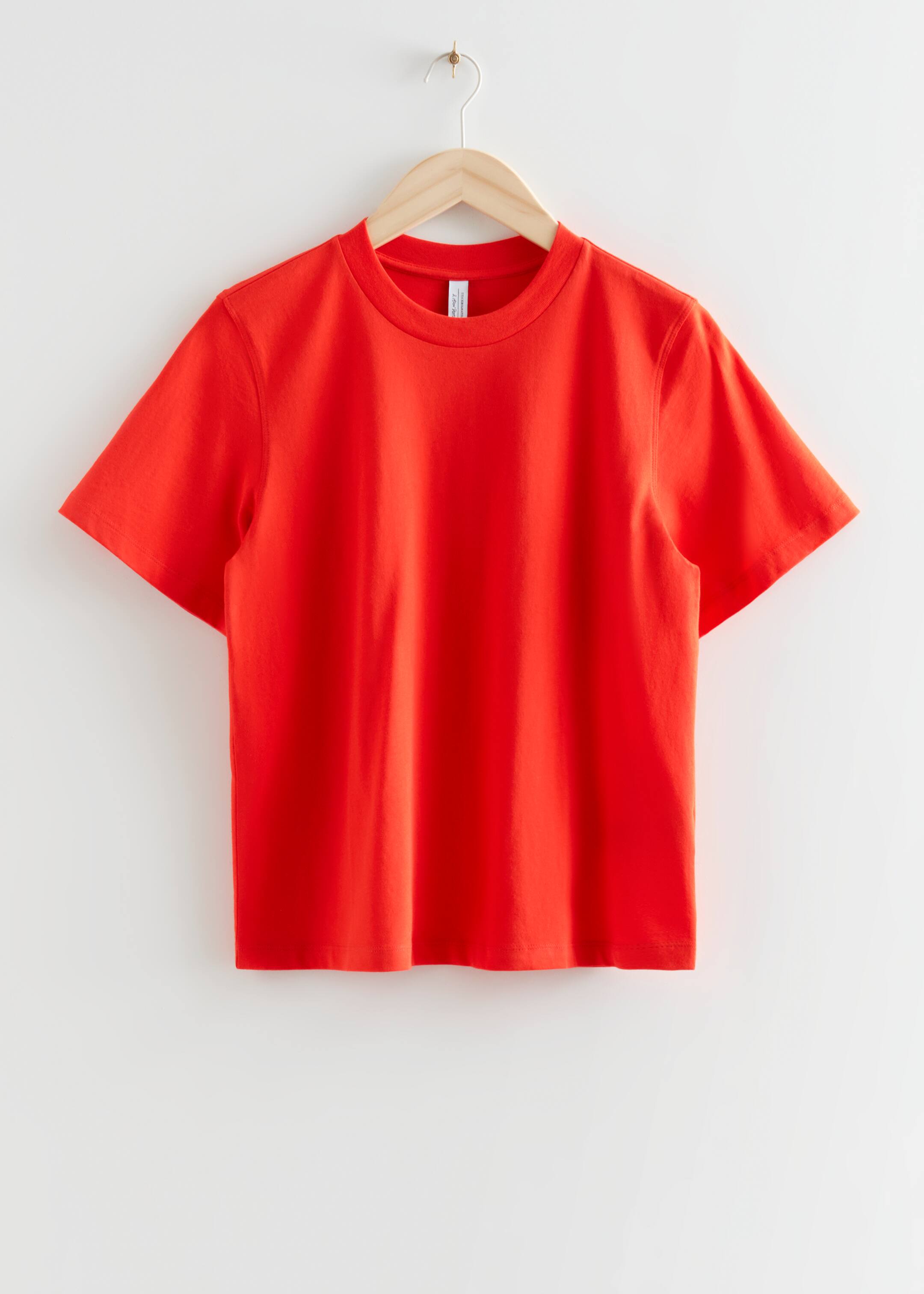 View larger image: Wide Sleeve Crewneck T-Shirt - Red - Ladies | H&M GB 1