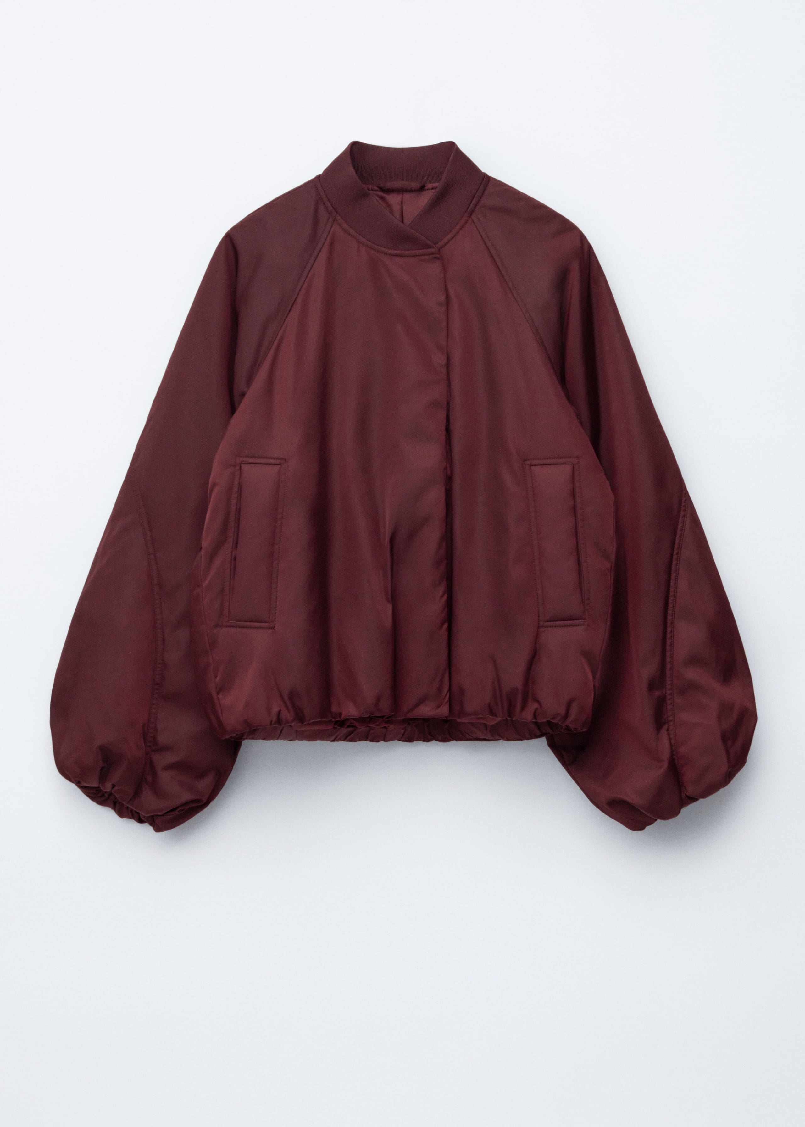 Image of Voluminous-Sleeve Bomber Jacket