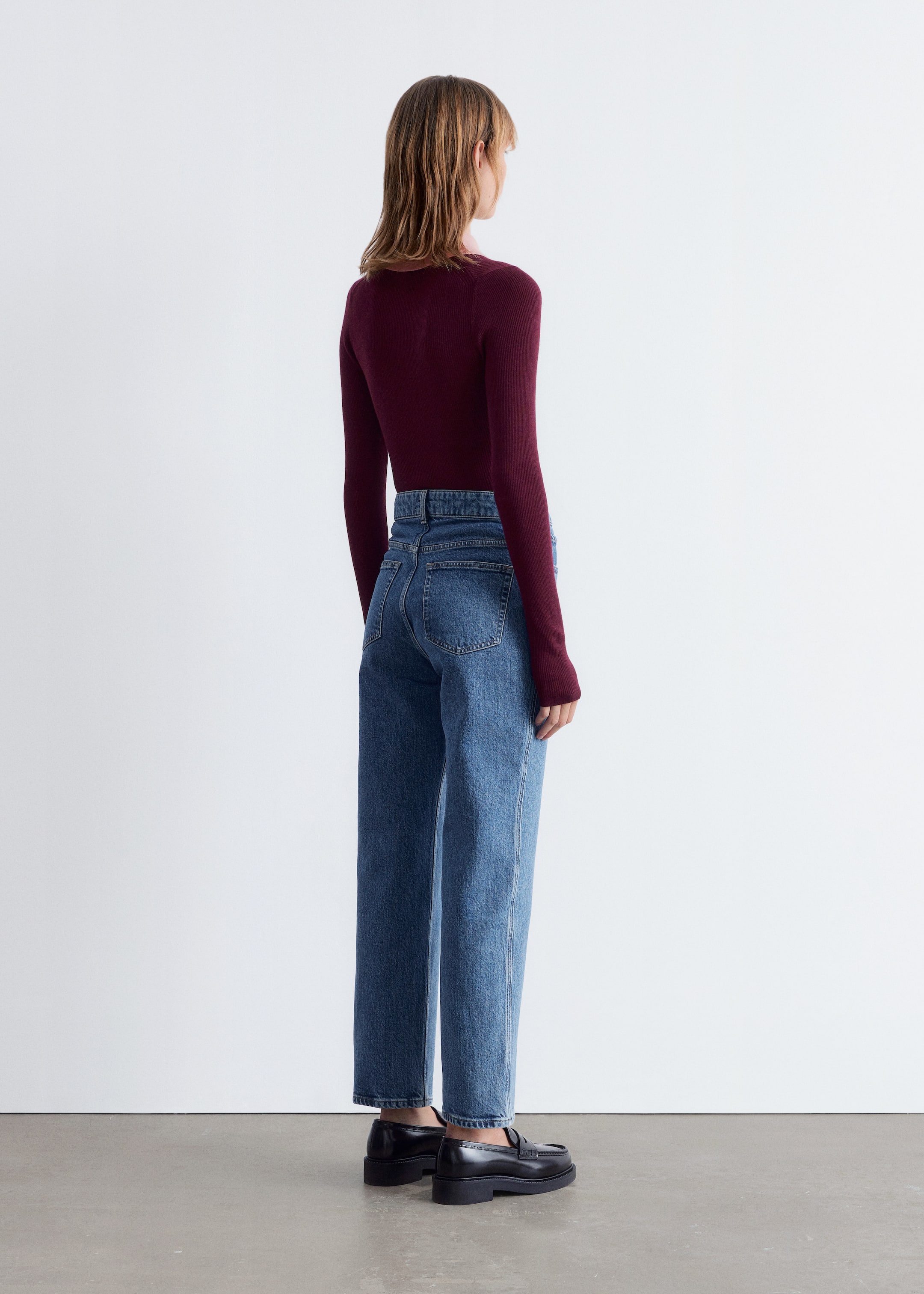 Ver imagen más grande: Vaqueros recortados slim fit - Azul claro - MUJER | H&M ES 4