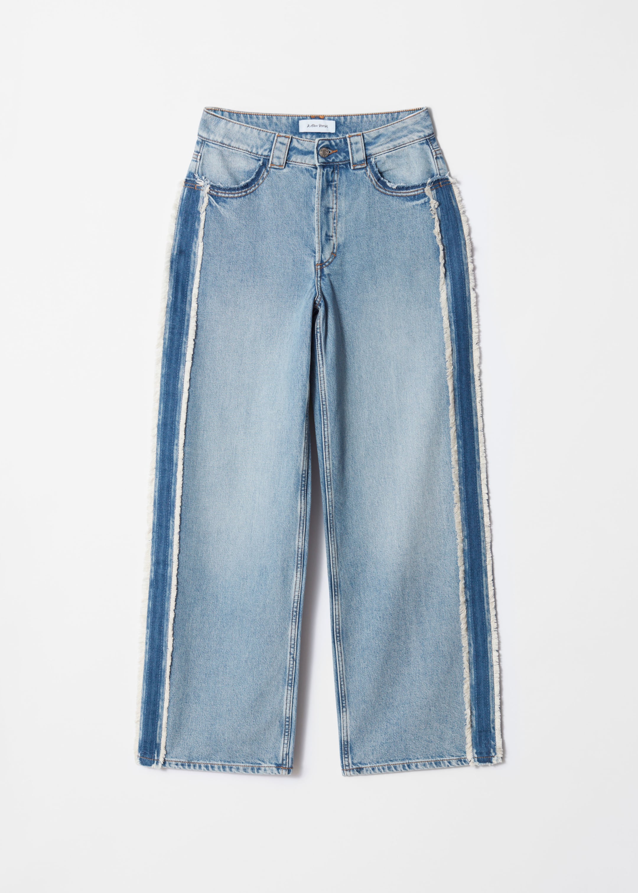 Agrandir l'image: Jean large à franges - Bleu clair - FEMME | H&M FR 1