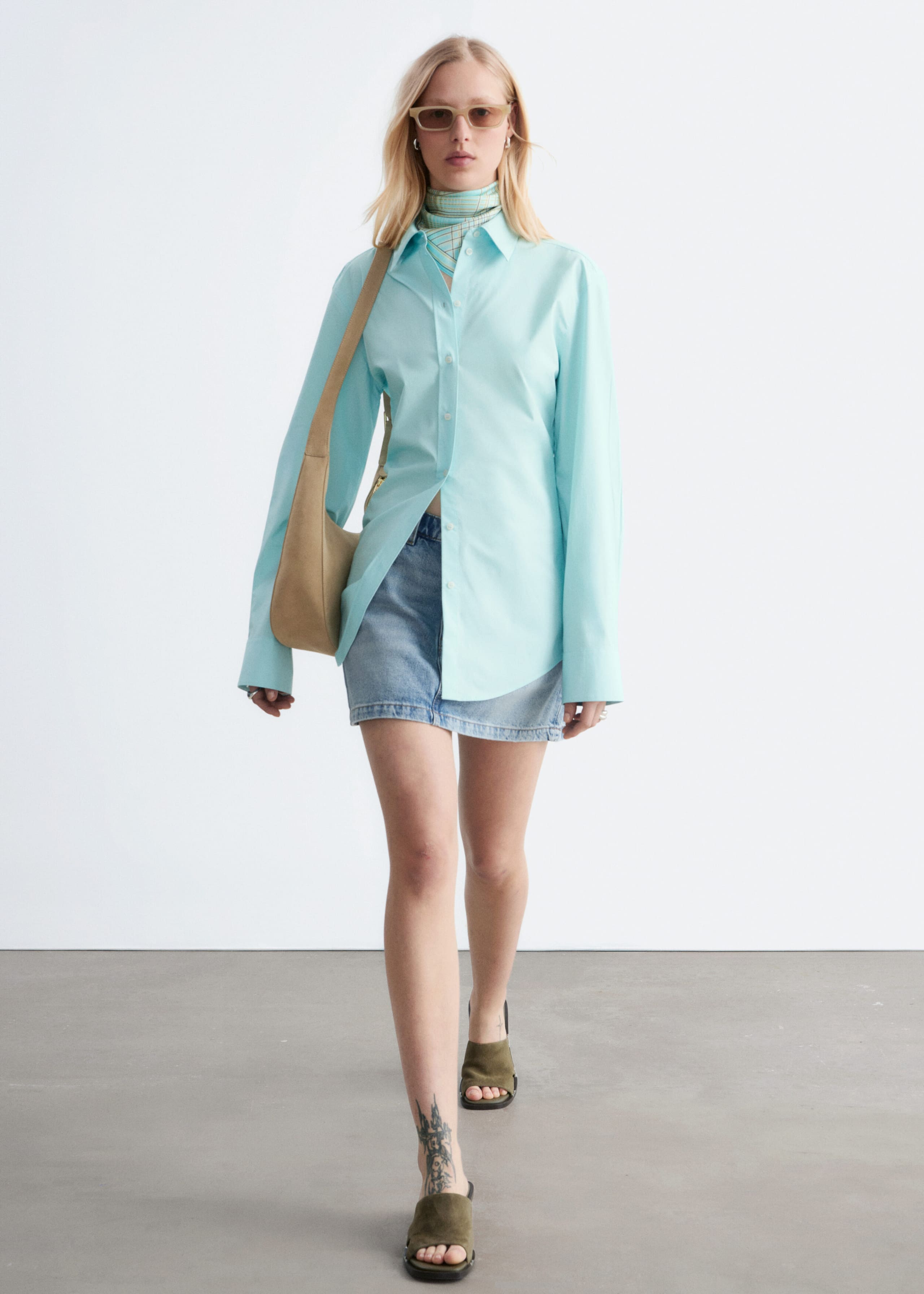 Image of Taliowana bawełniana koszula