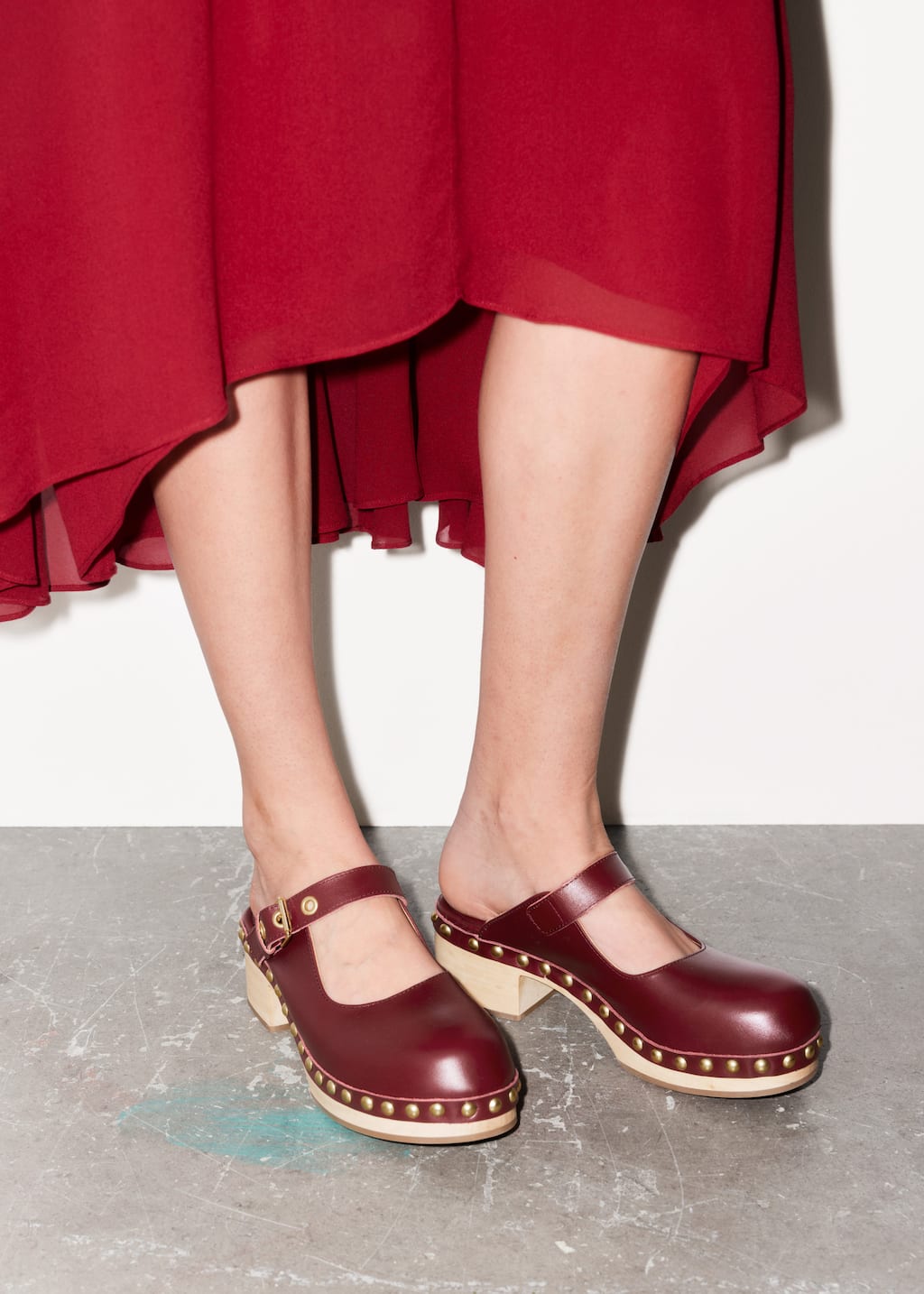 Image of Mules Mary Jane in pelle