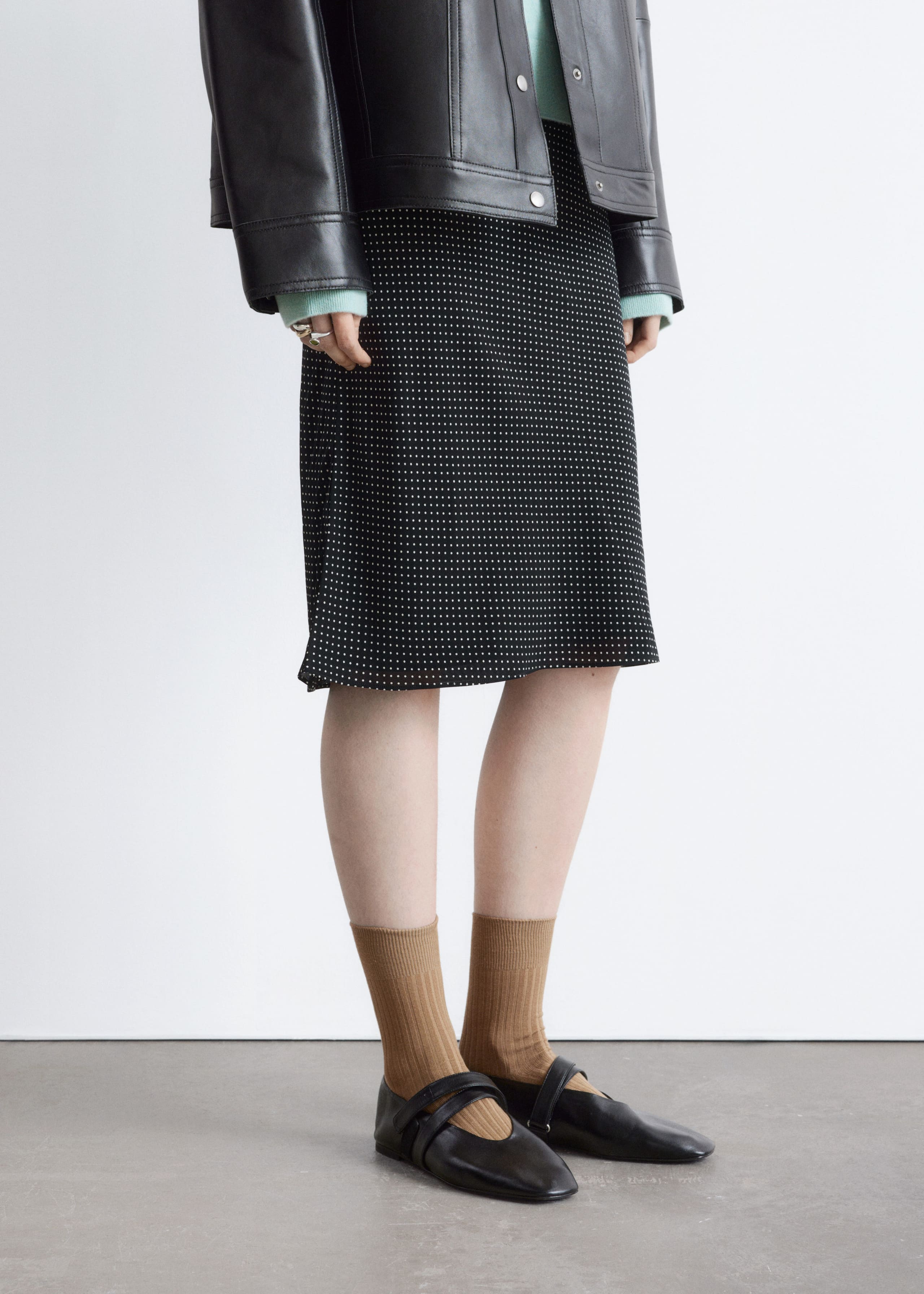 Image of Slip Midi Skirt