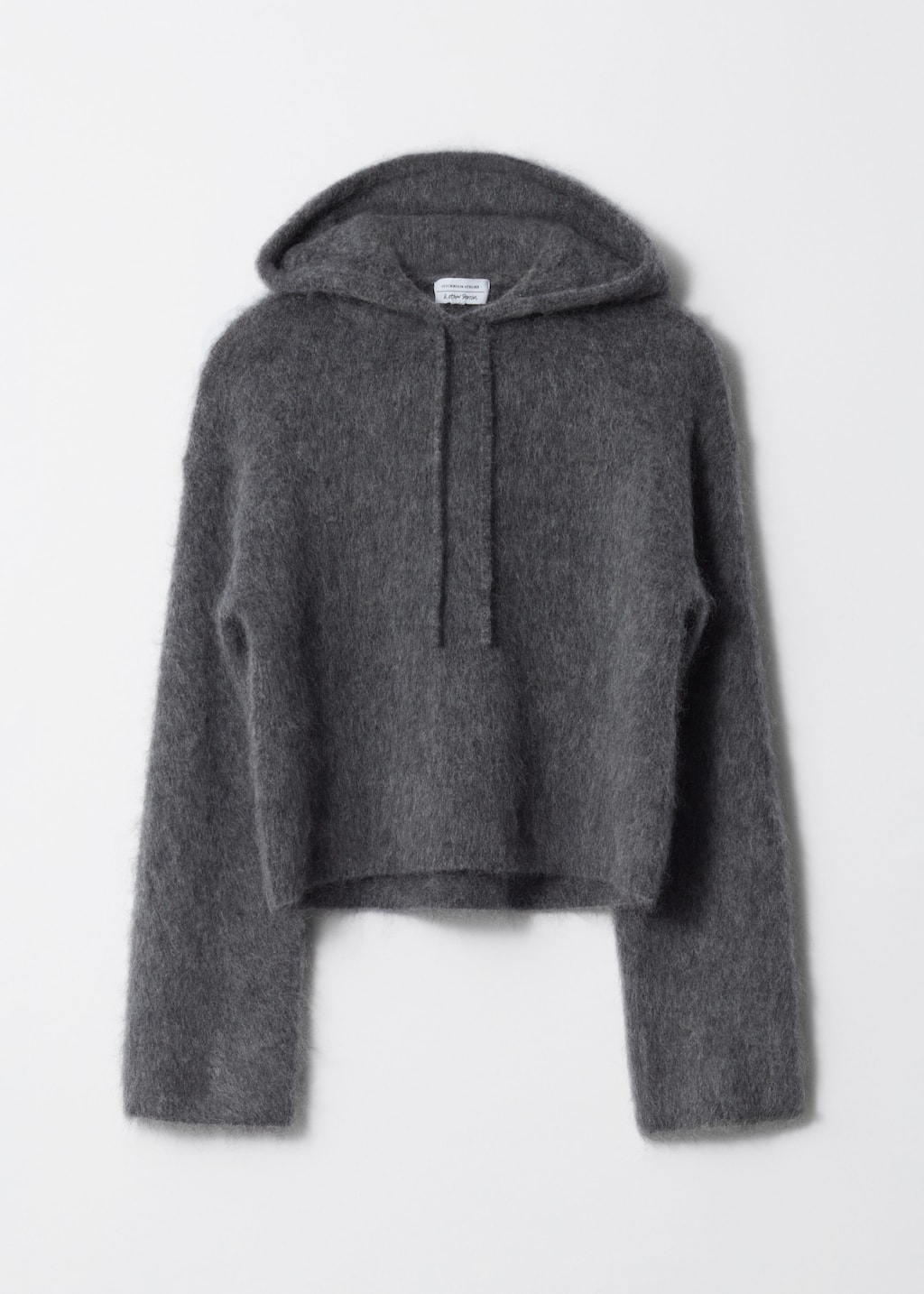 Pull à capuche en maille de mohair mélangé