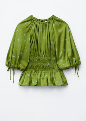 Green/Blue Florals