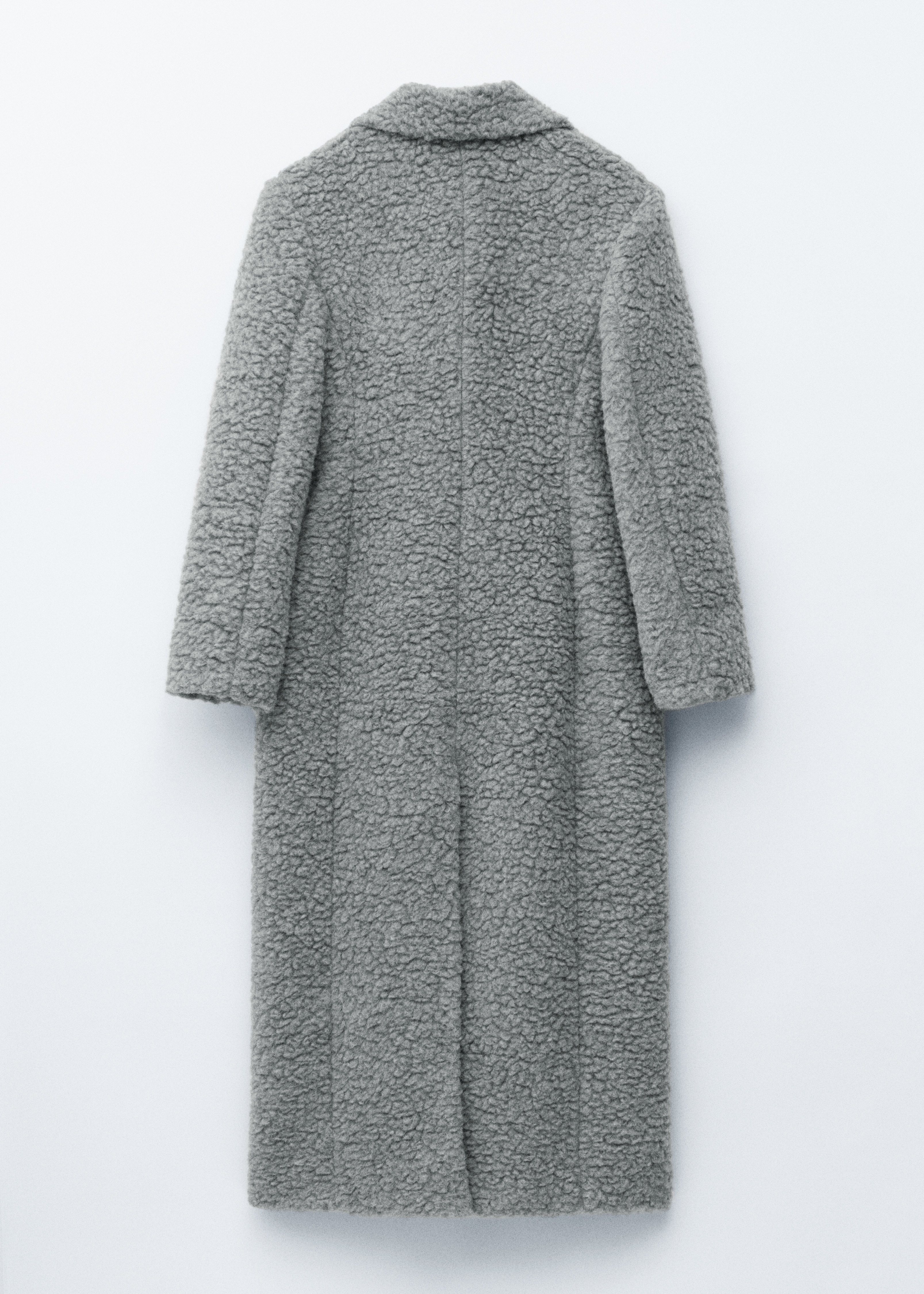 Manteau long en peau de mouton retournée