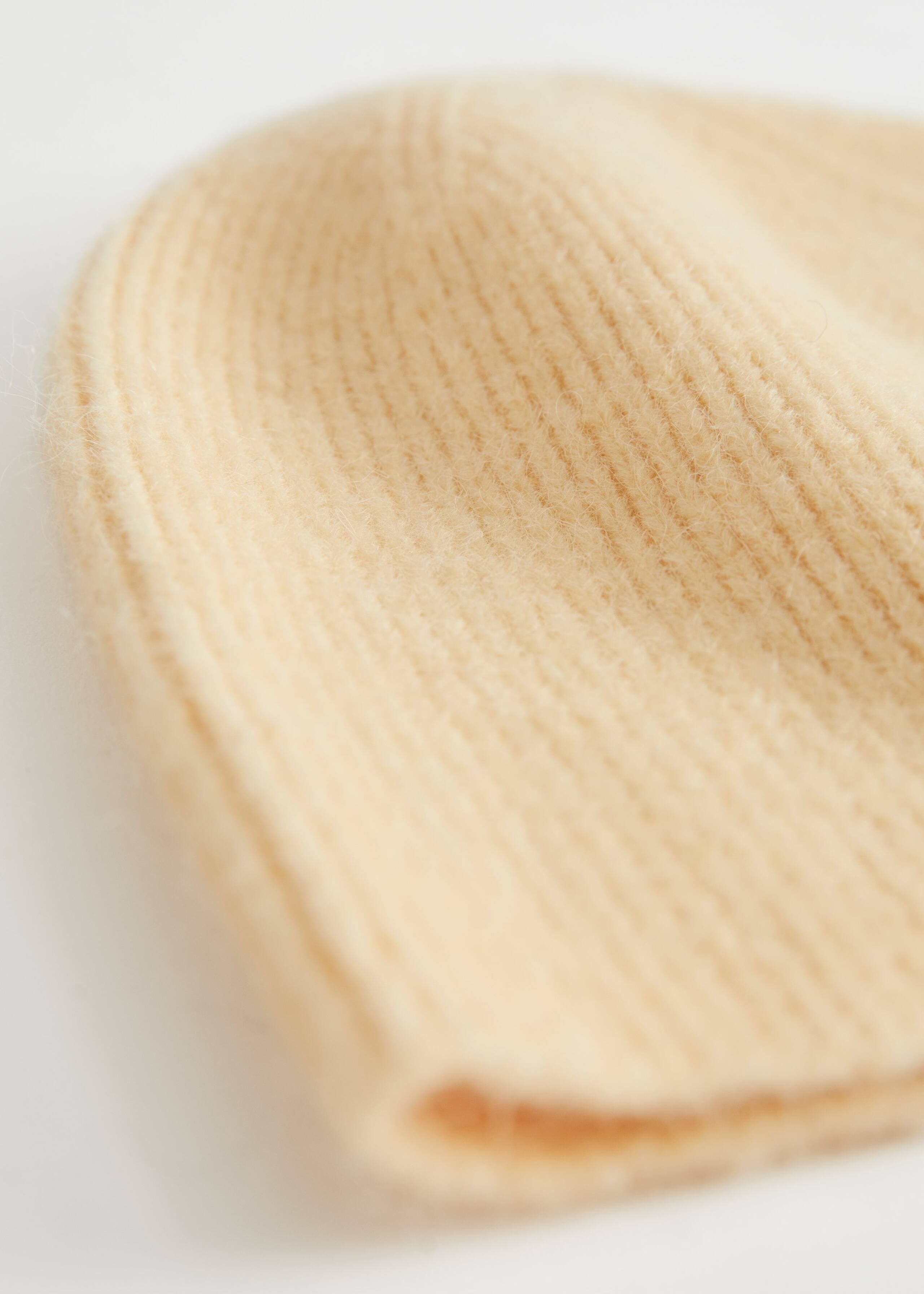 Fuzzy Wool Blend Beanie - {{variantName}} - Descriptive Detail